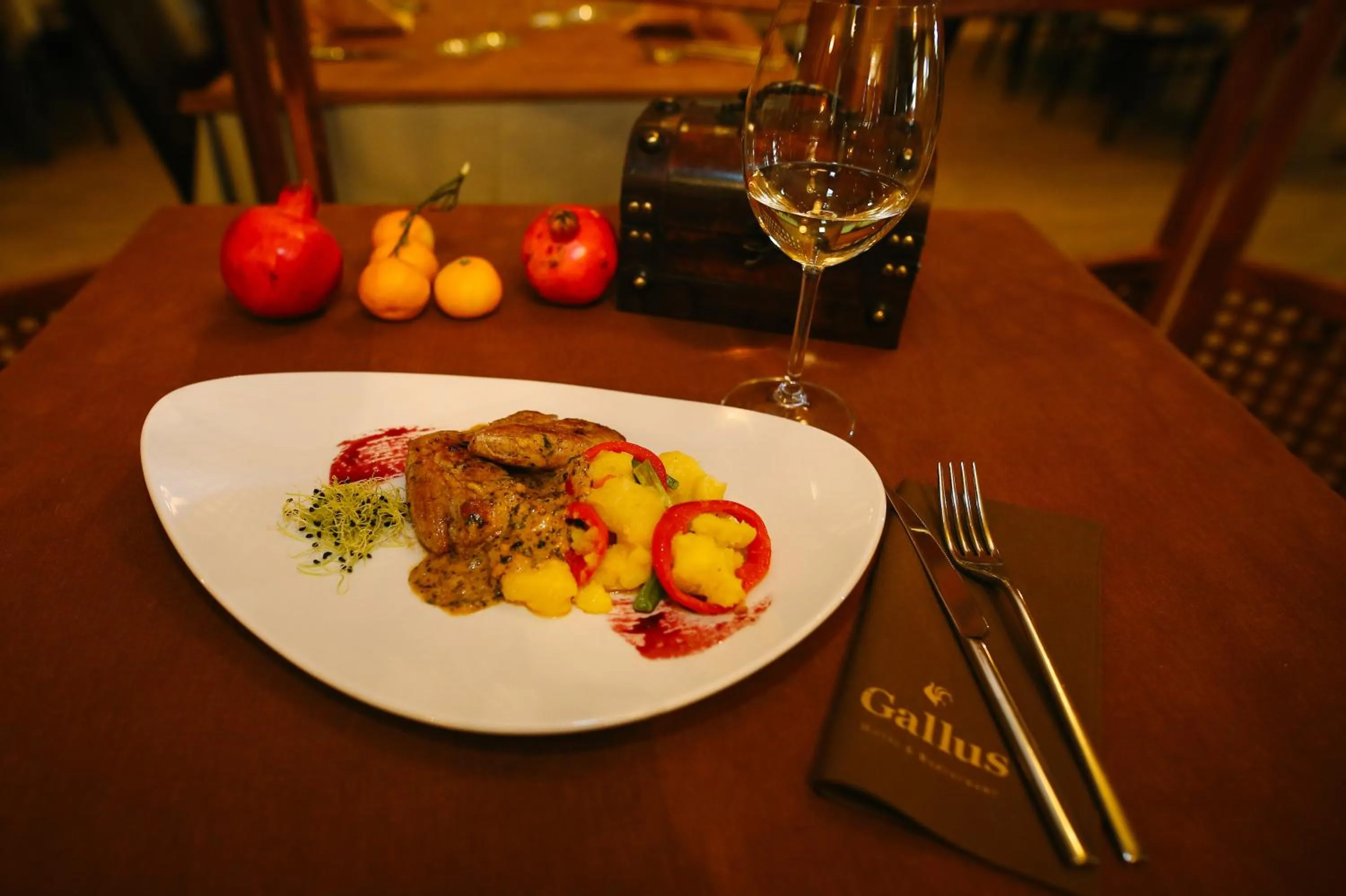 Food and drinks in Hotel Gallus