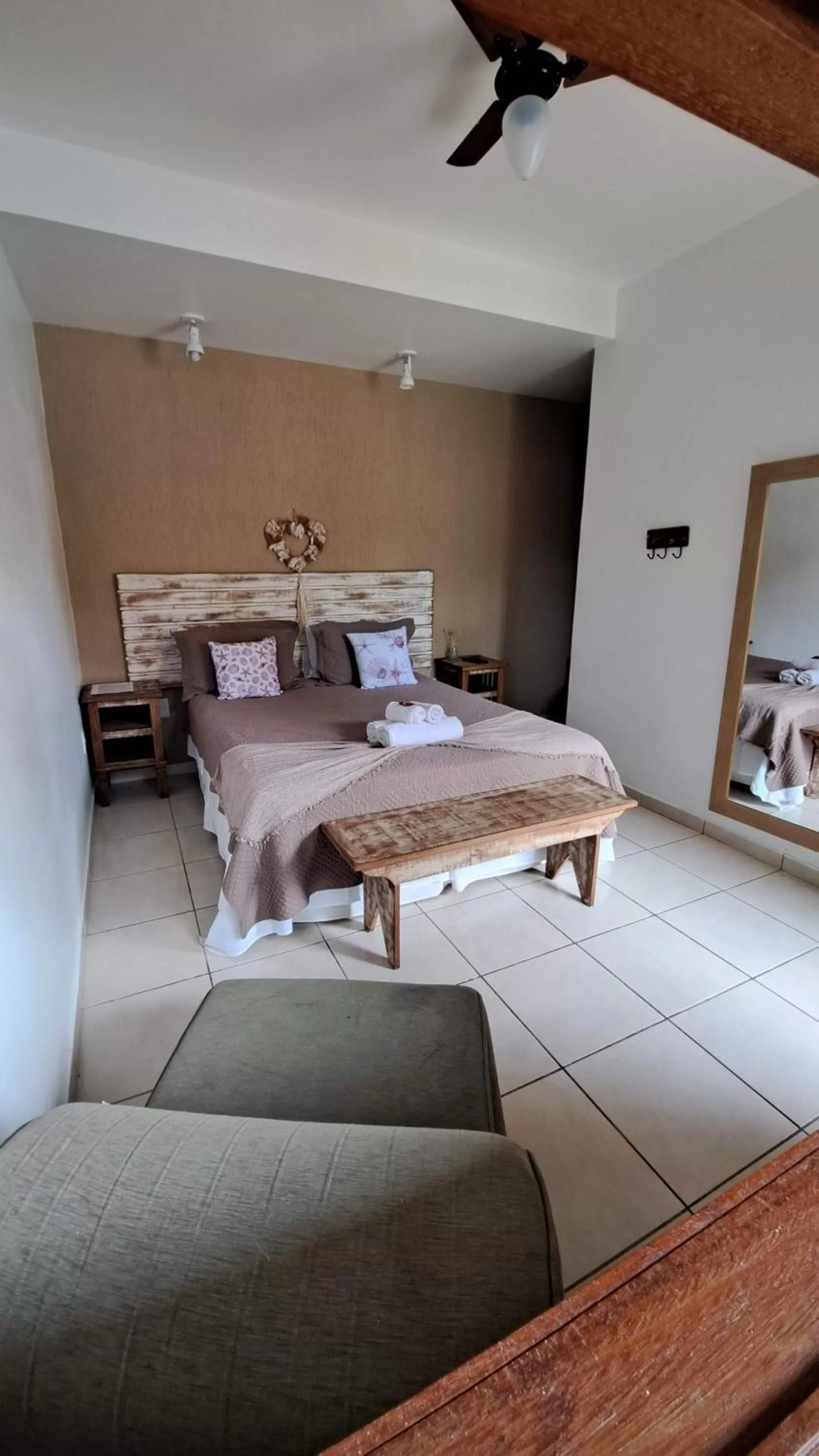 Bed in Pousada Casa da Aroeira