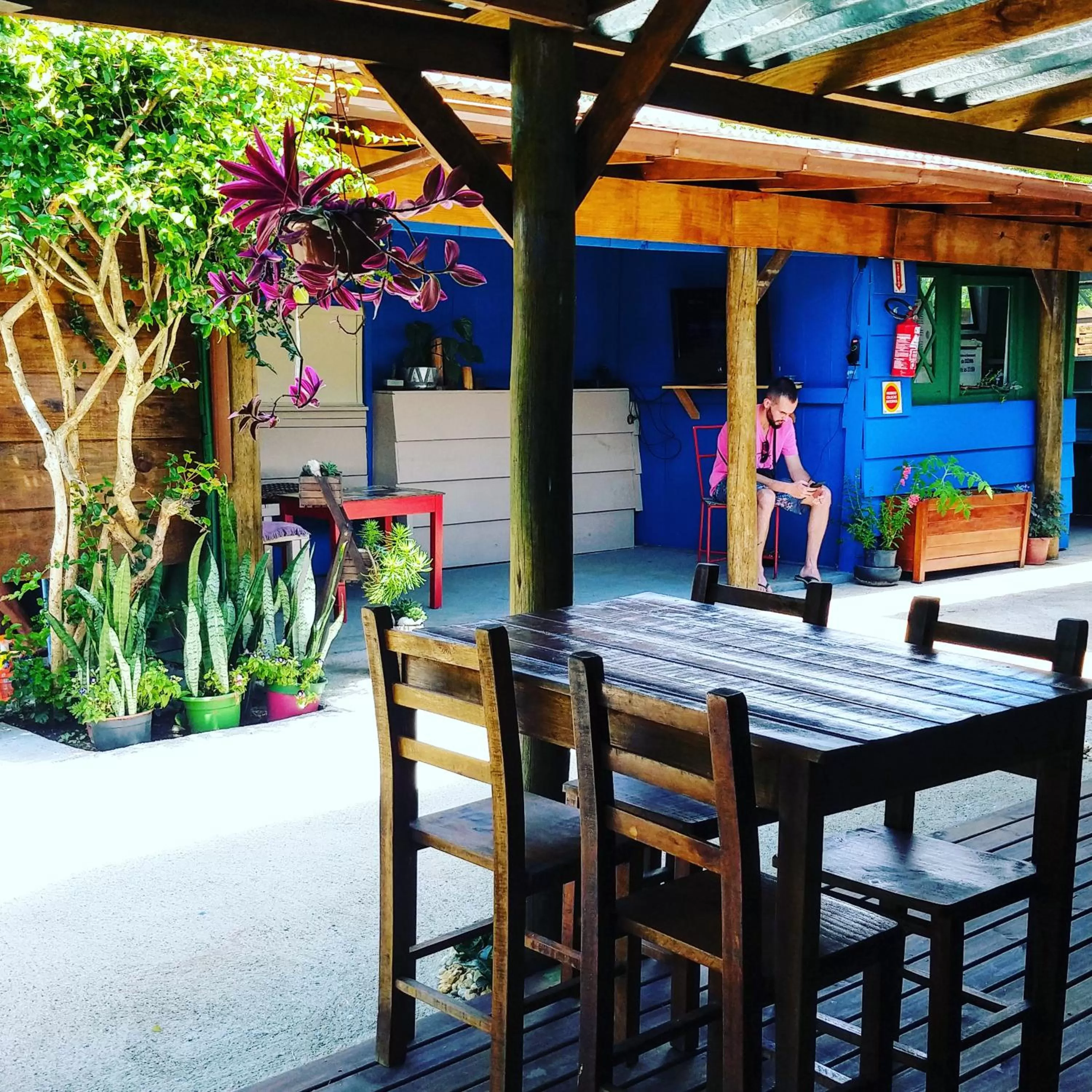 Seating area in Mandala Camping Pousada