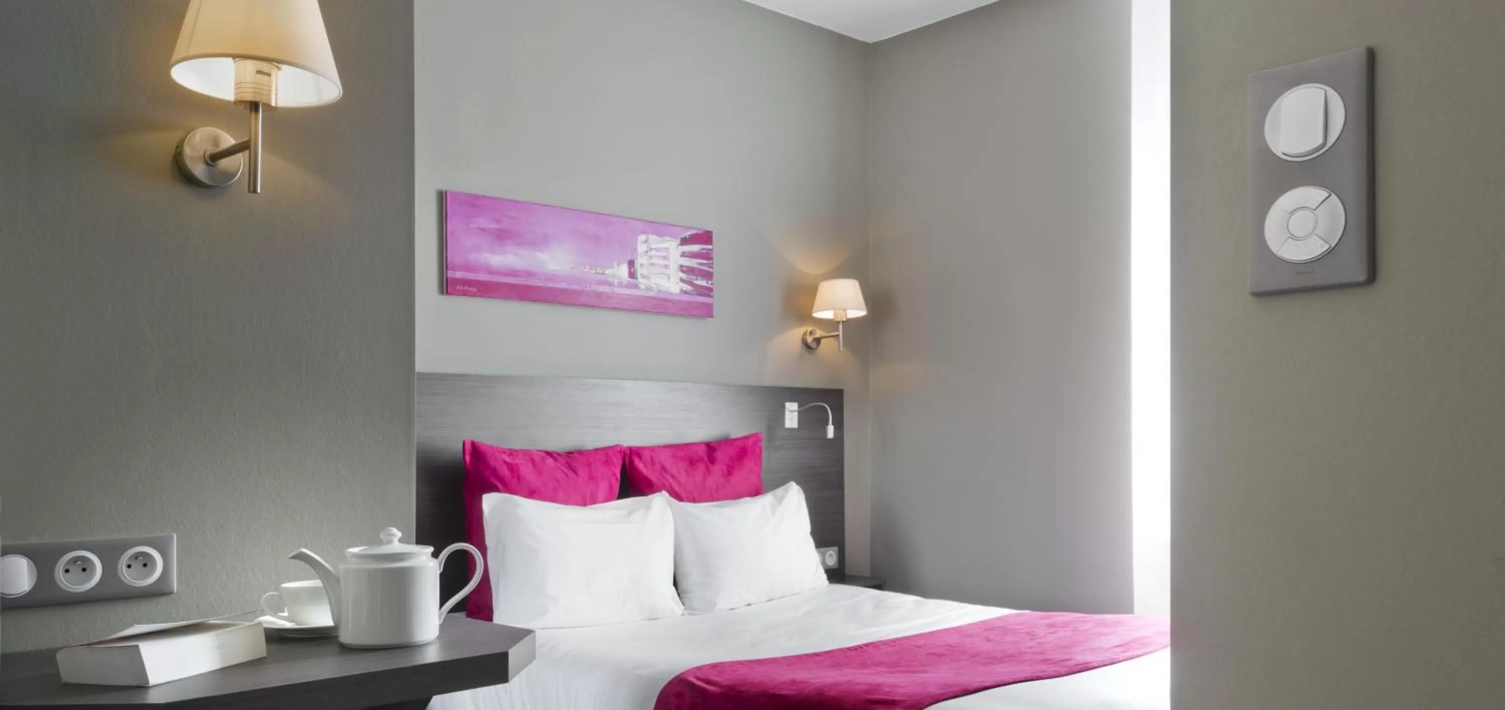 Bed in Hotel Des Dunes