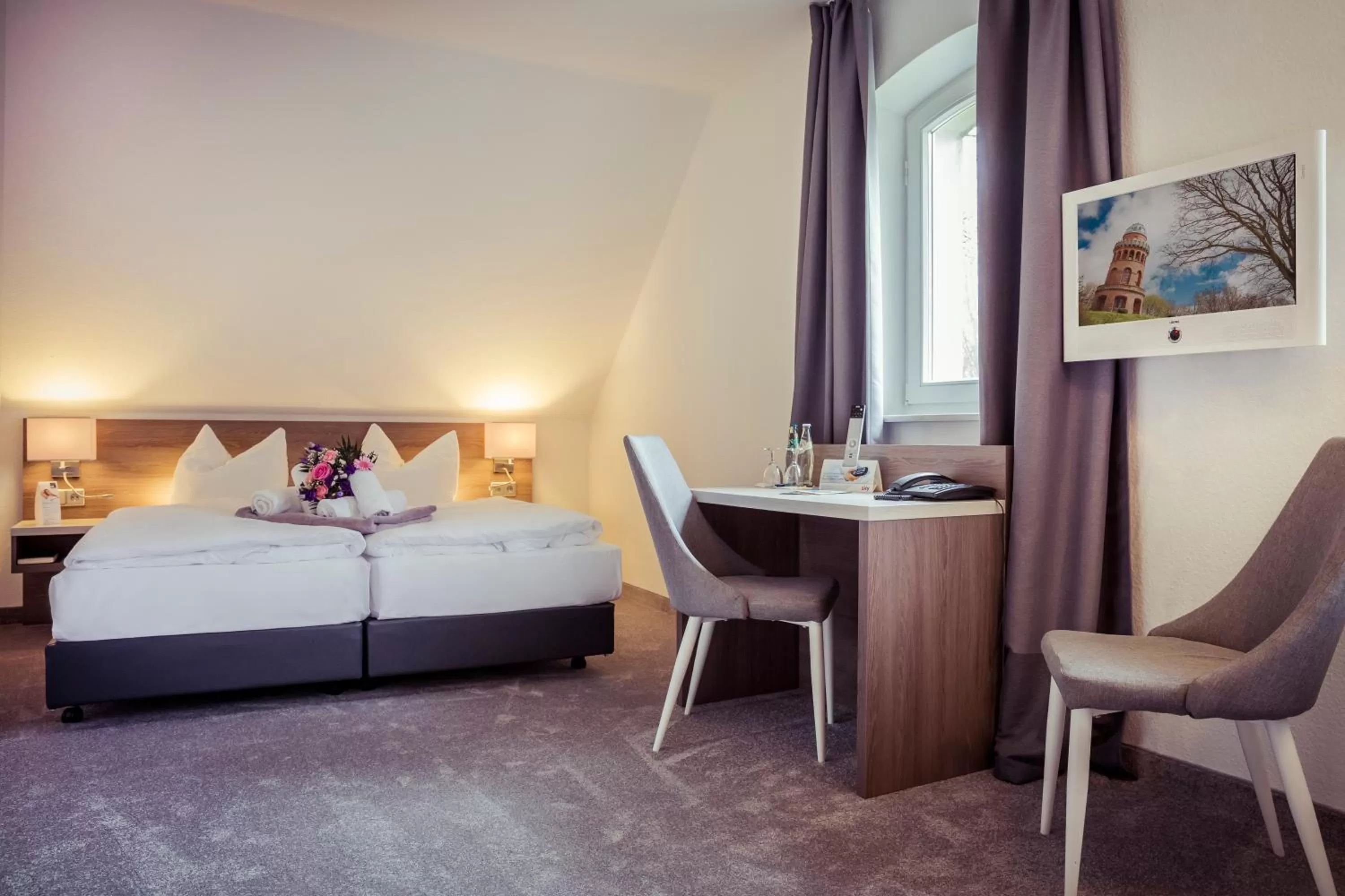 Photo of the whole room, Bed in Hotel am Rugard