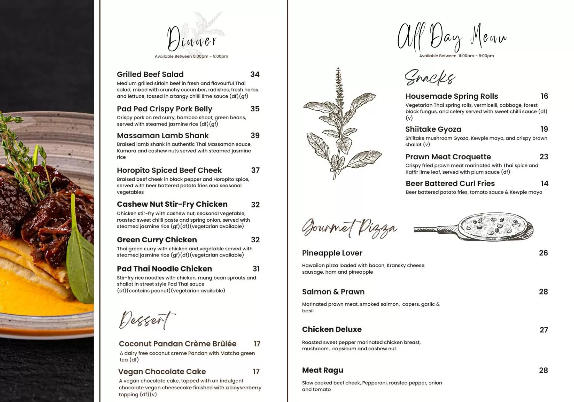 Restaurant/places to eat in B-Ks Premier Motel Palmerston North