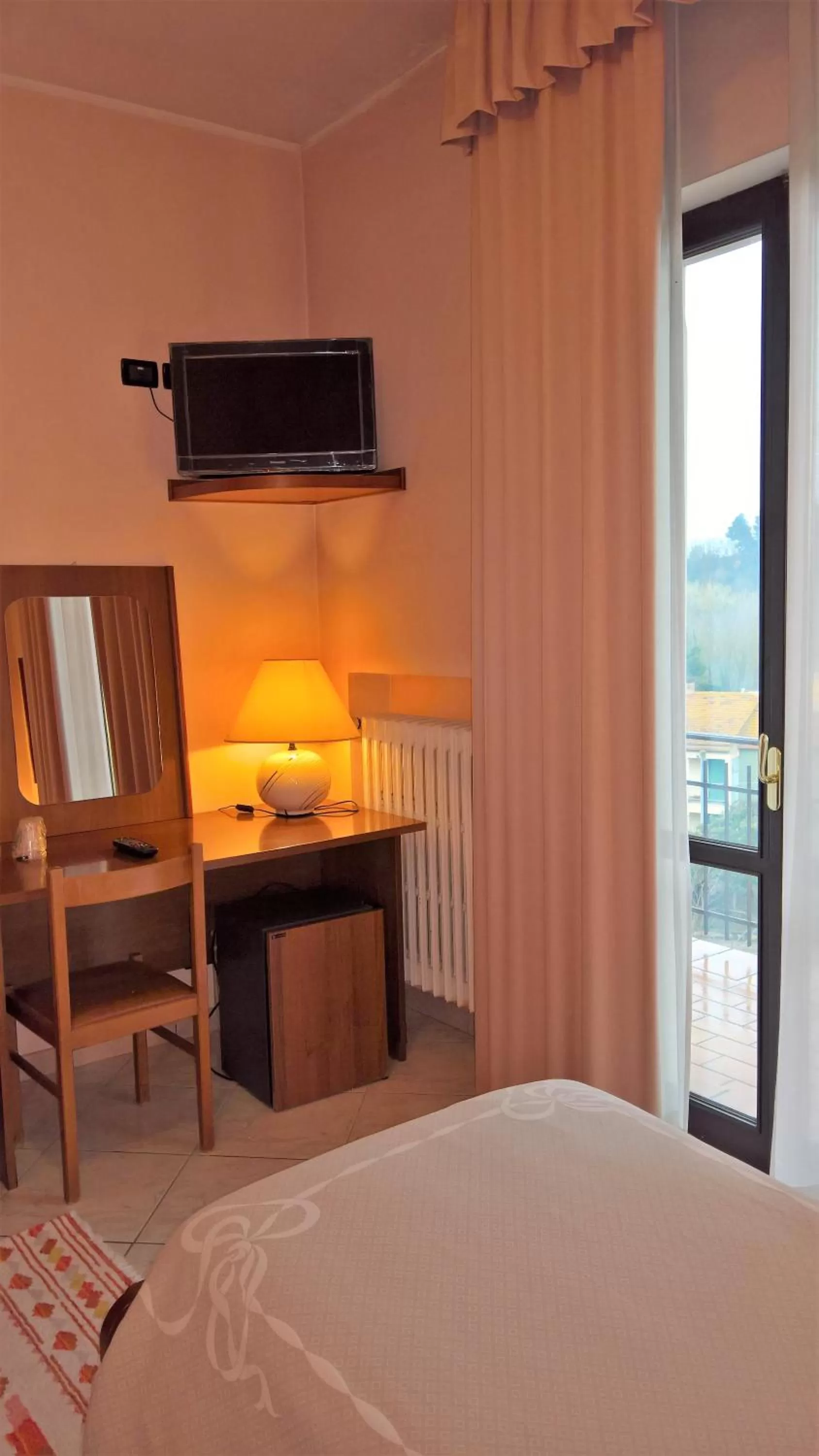 Decorative detail, Bed in Hotel La Rotonda