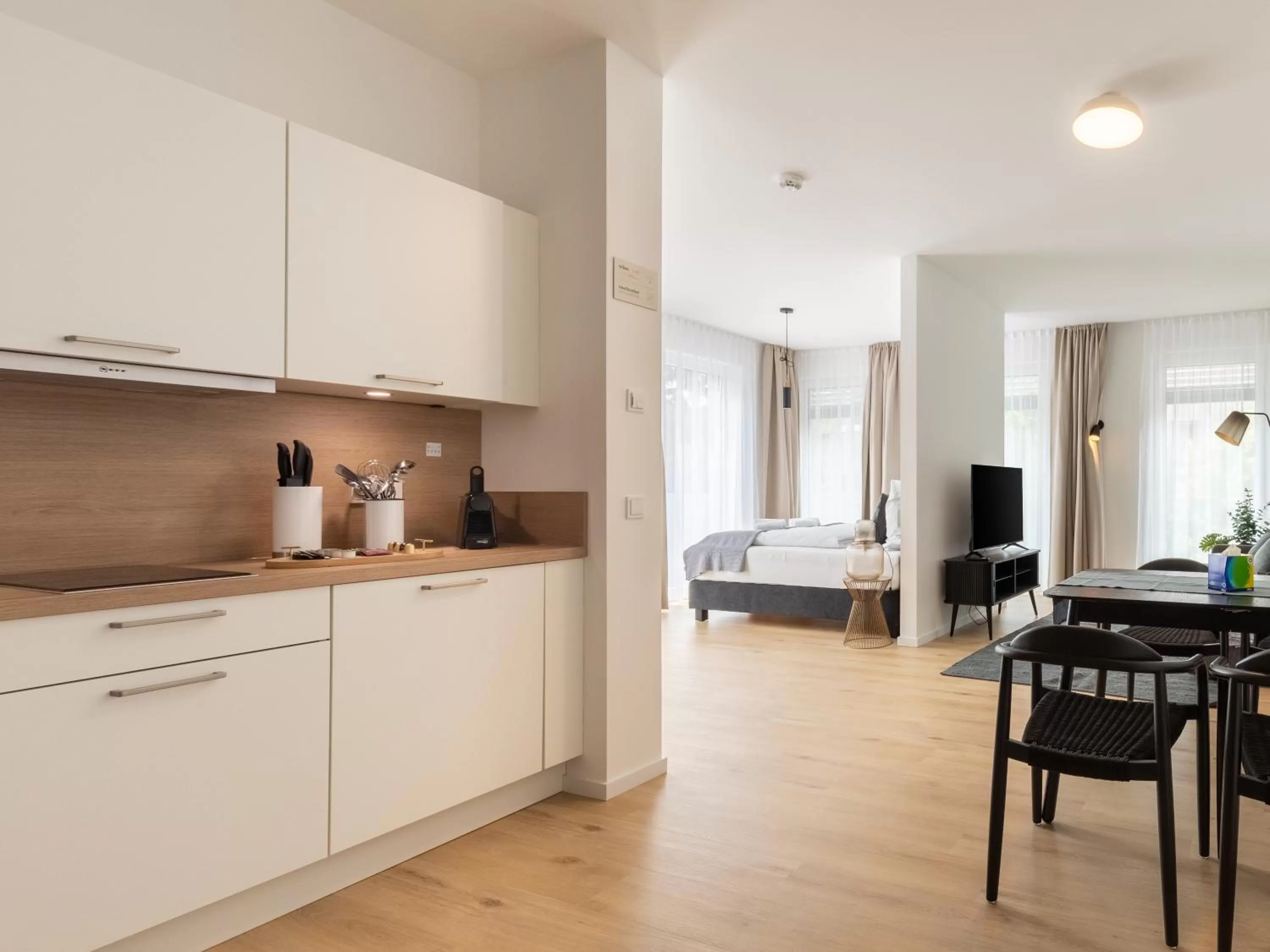 Kitchen or kitchenette in Limehome Gütersloh Eickhoffstraße