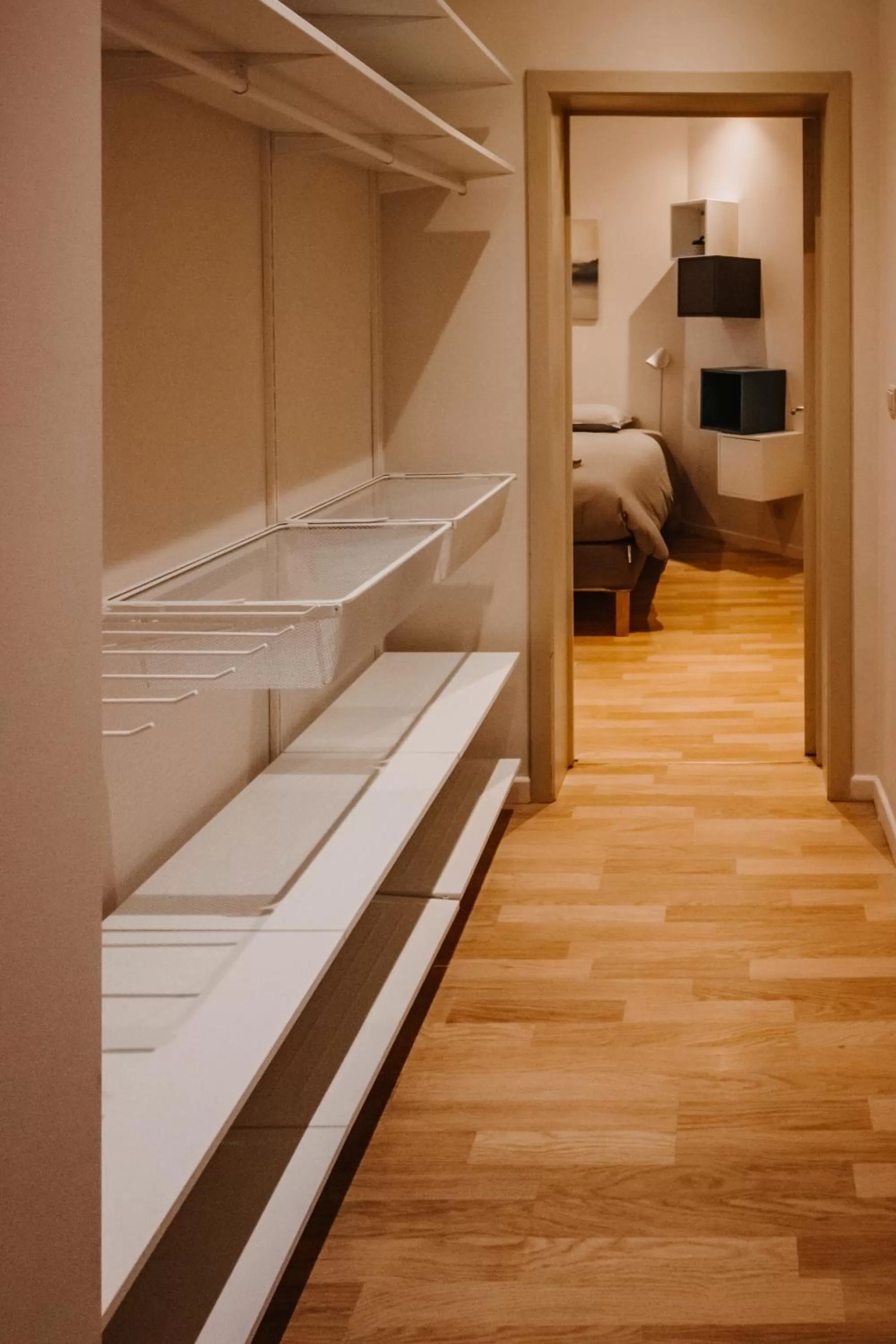 wardrobe, Bed in Central and Cozy in Brussels