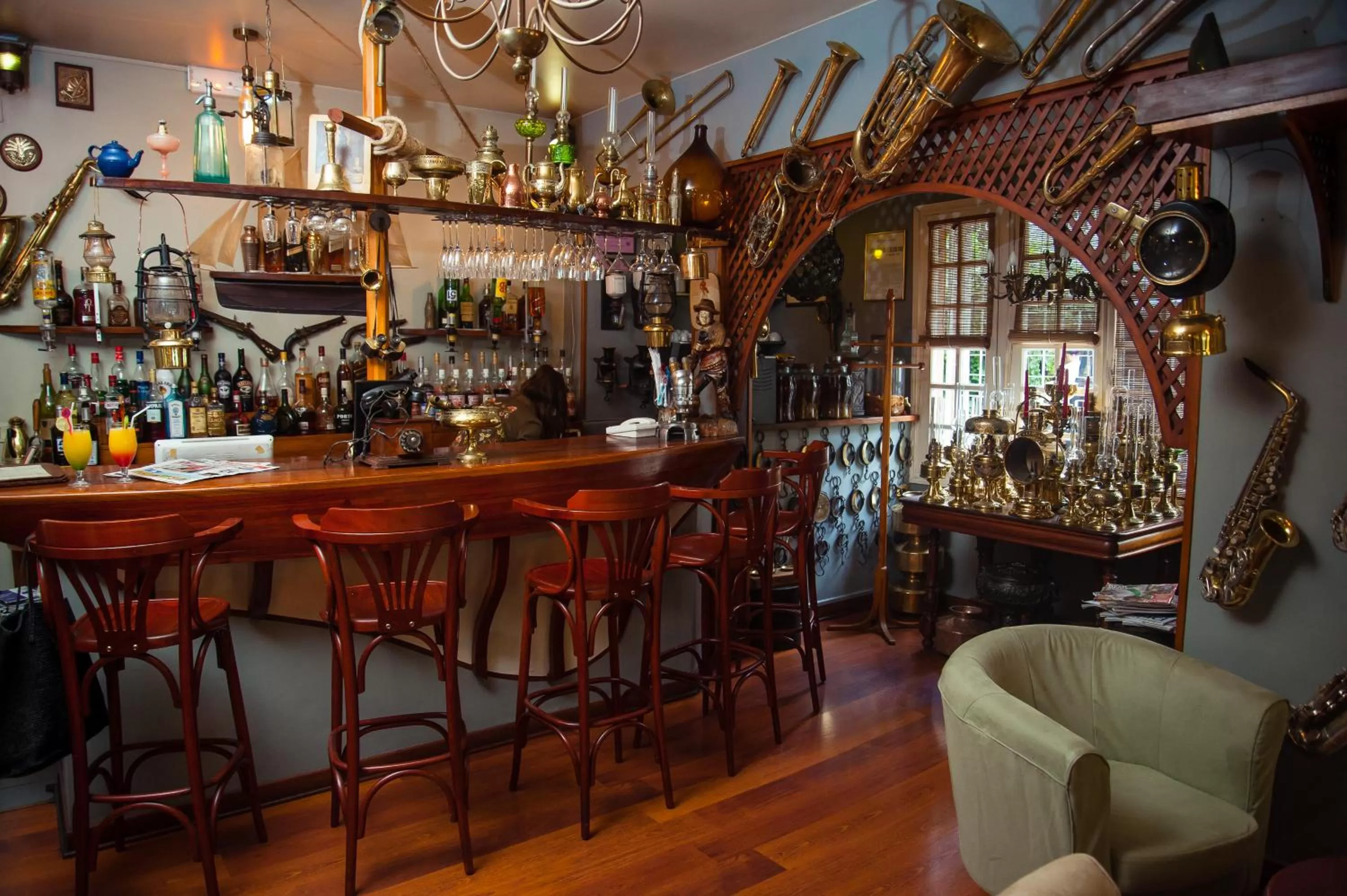 Lobby or reception, Lounge/Bar in La Varangue