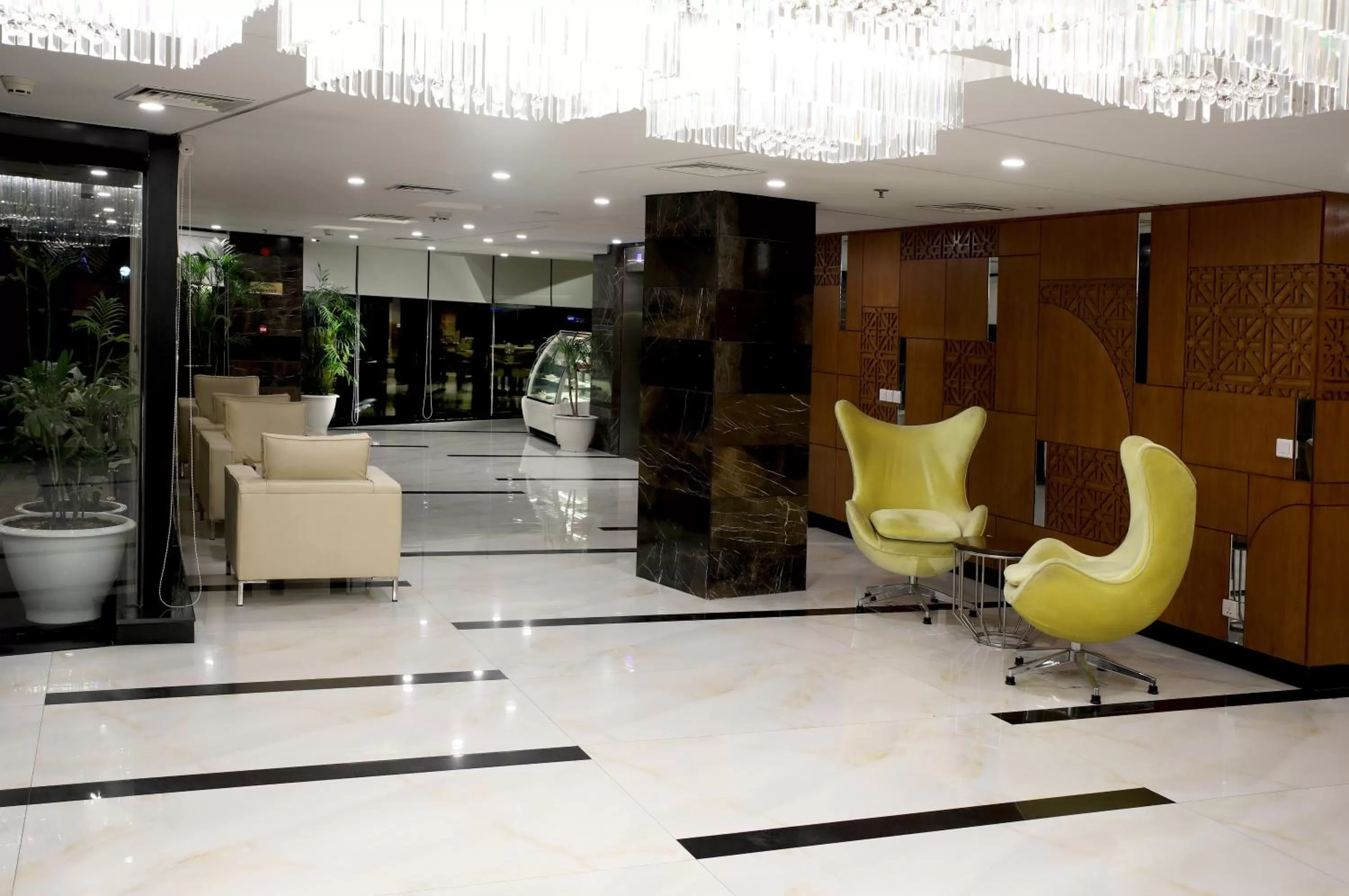 Seating area in Avari Xpress Multan