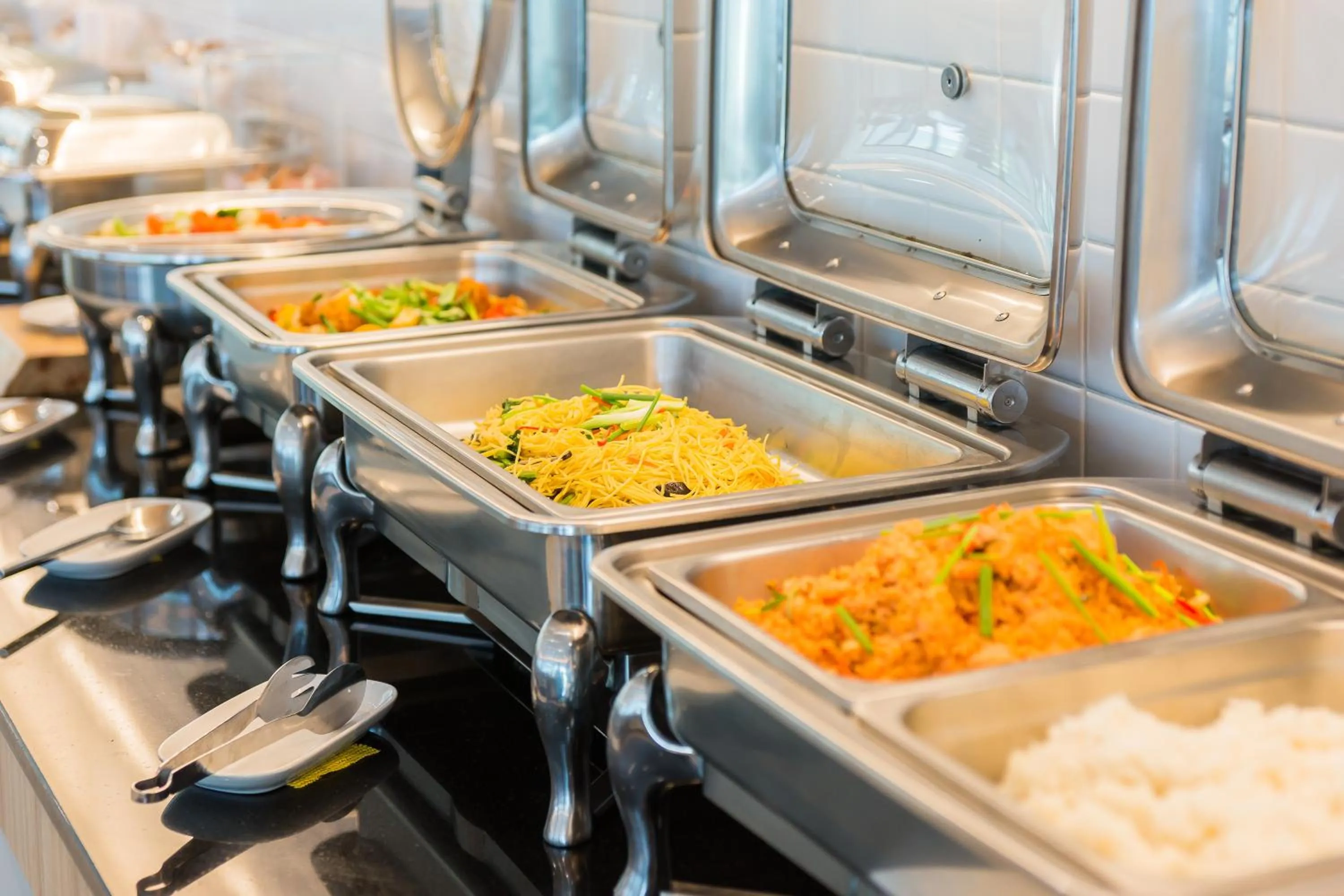 Buffet breakfast in J Inspired Hotel Pattaya