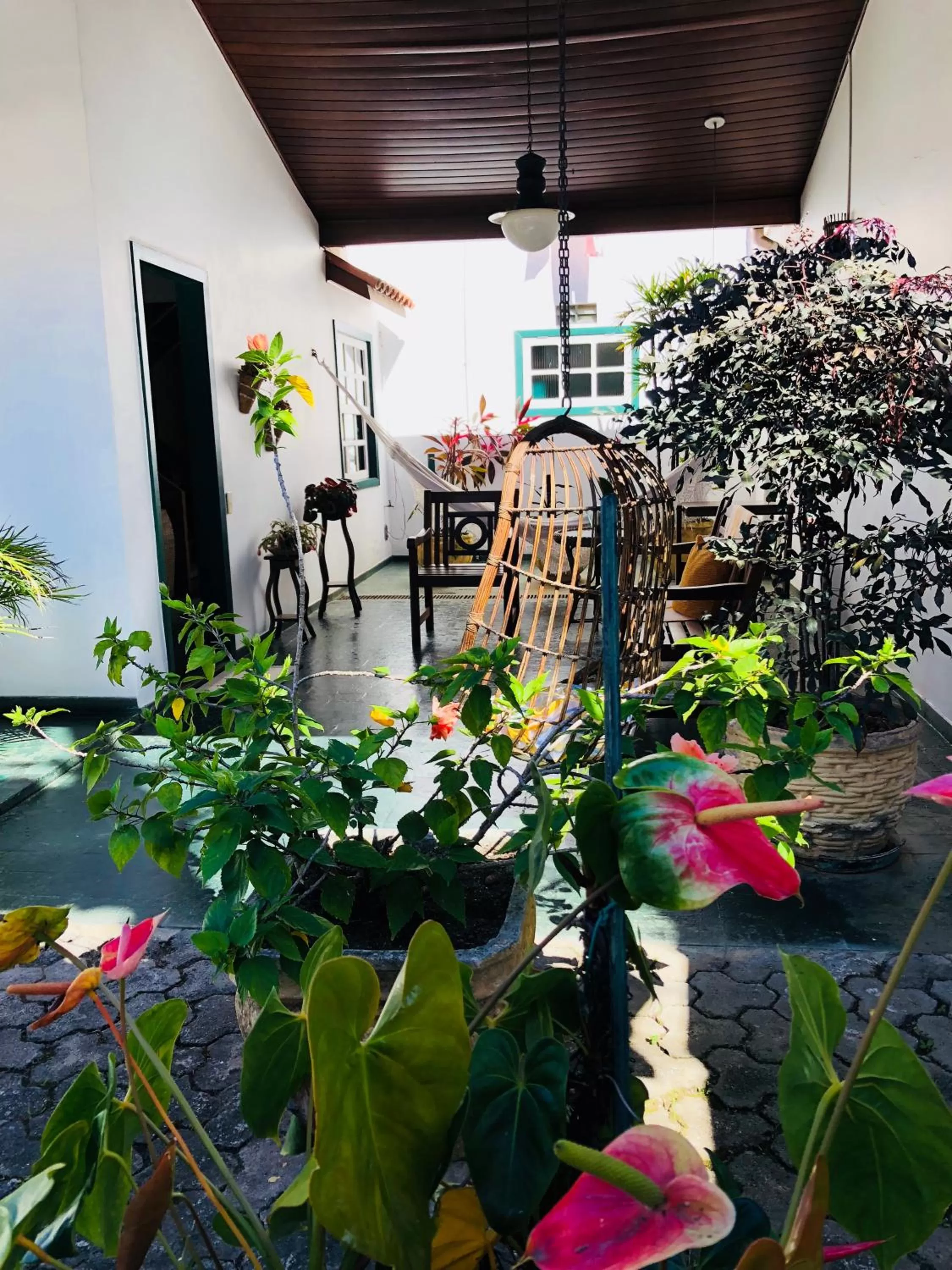 Balcony/Terrace in Pousada Canteiros