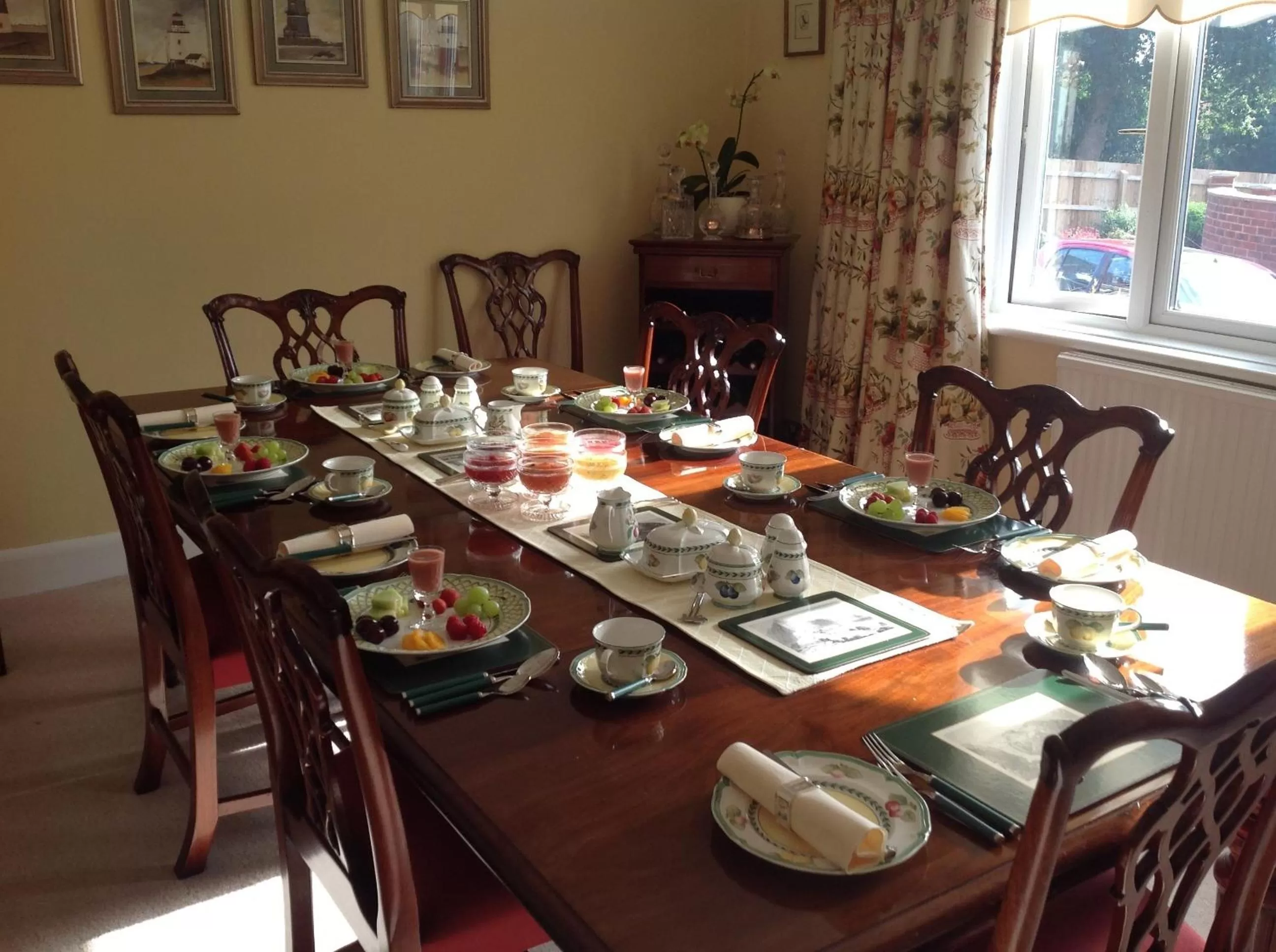 Dining area in Stoneborough House B&B