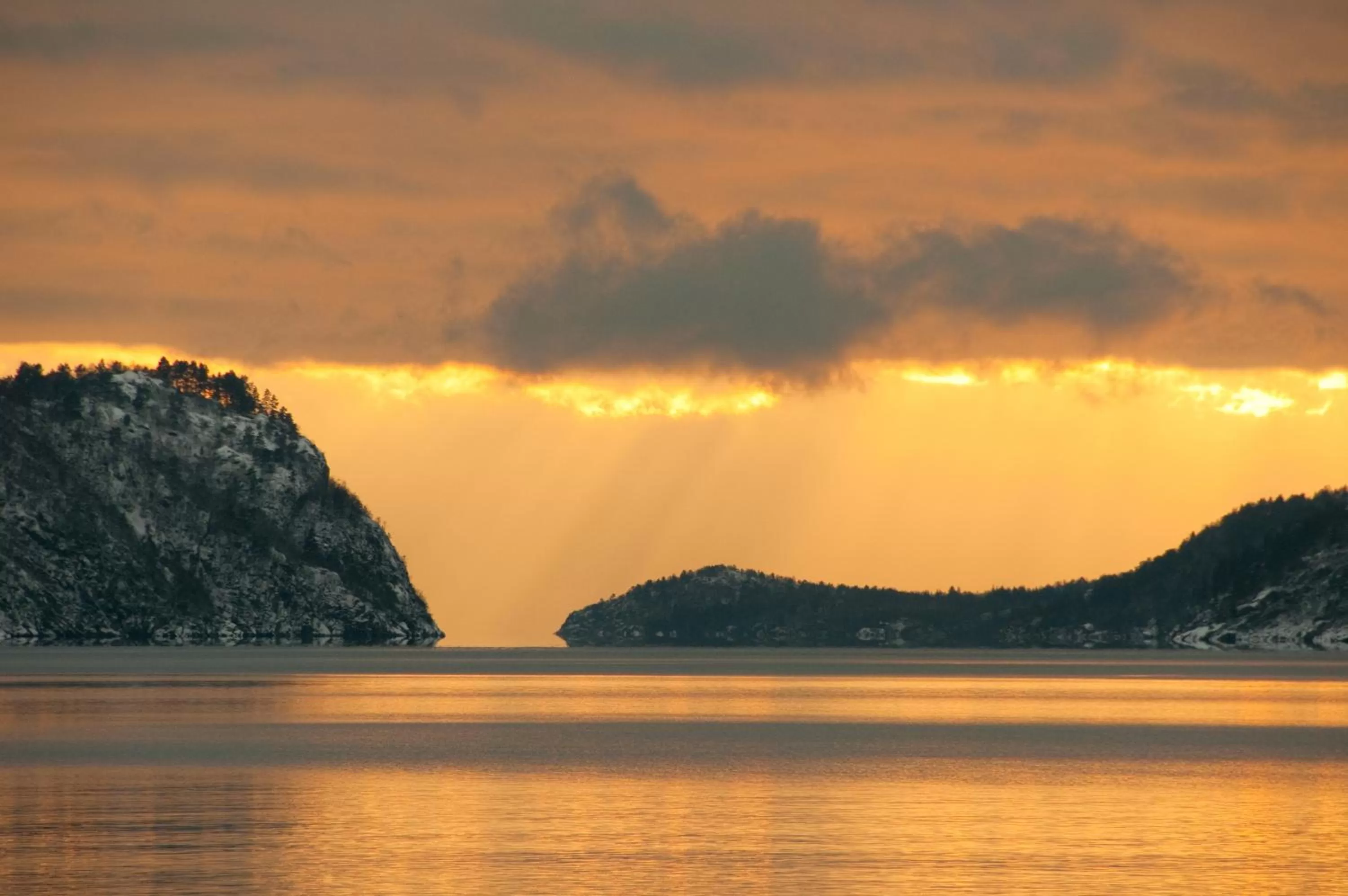 Natural landscape in Rosfjord Strandhotel