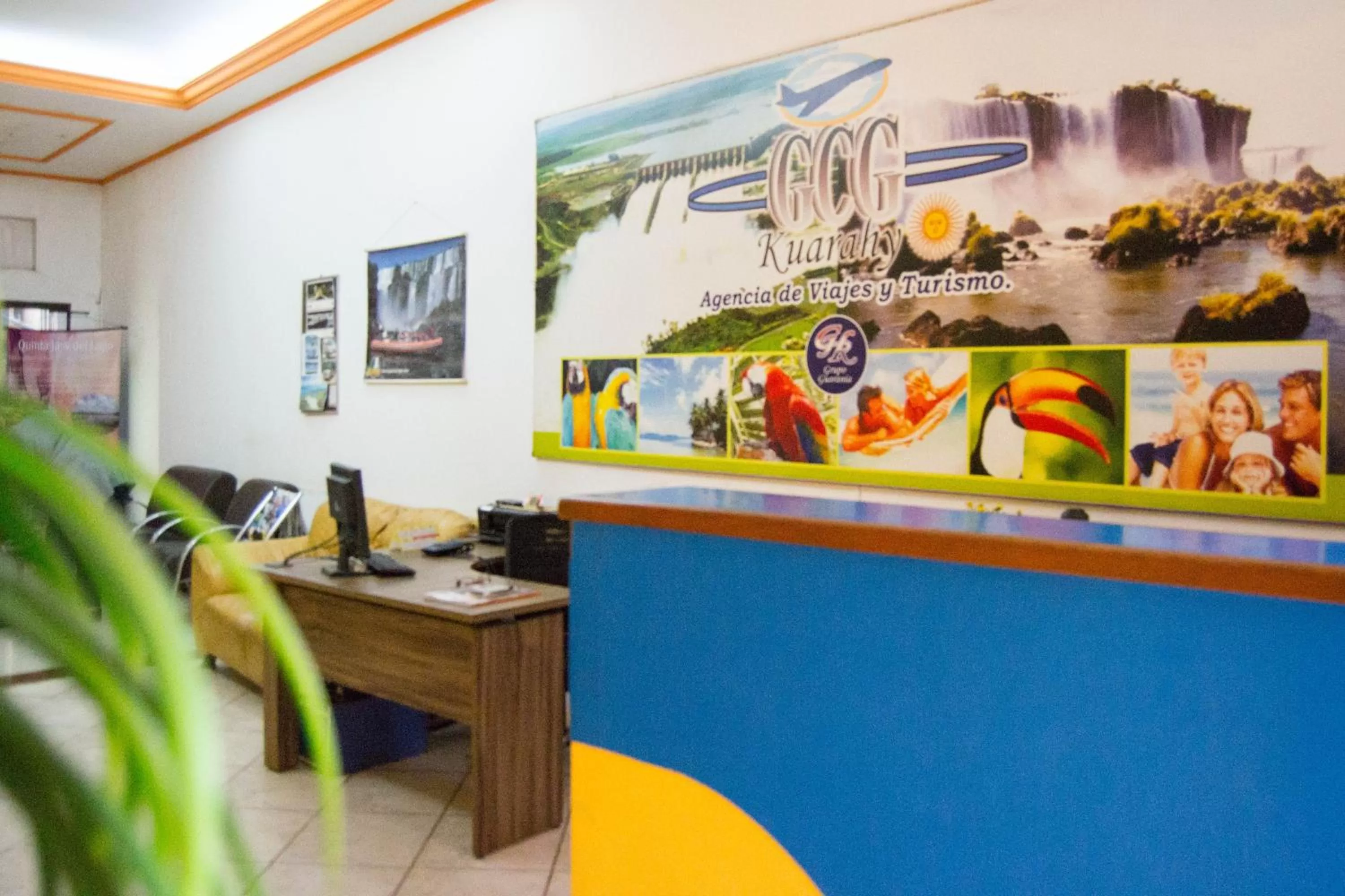 Lobby or reception in Hotel & Restaurante Guarania