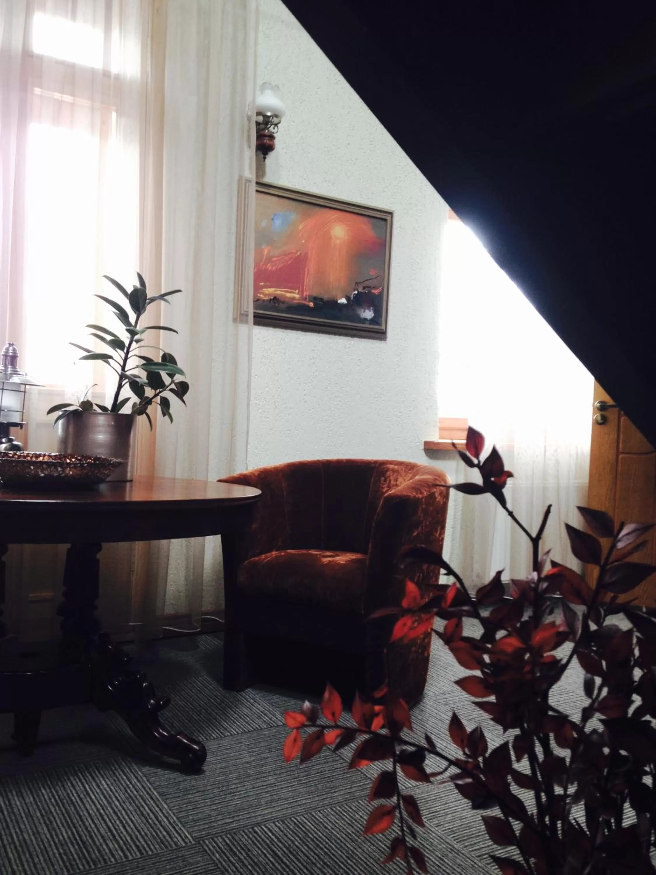 Decorative detail, Seating Area in Hotel Vilhelmine