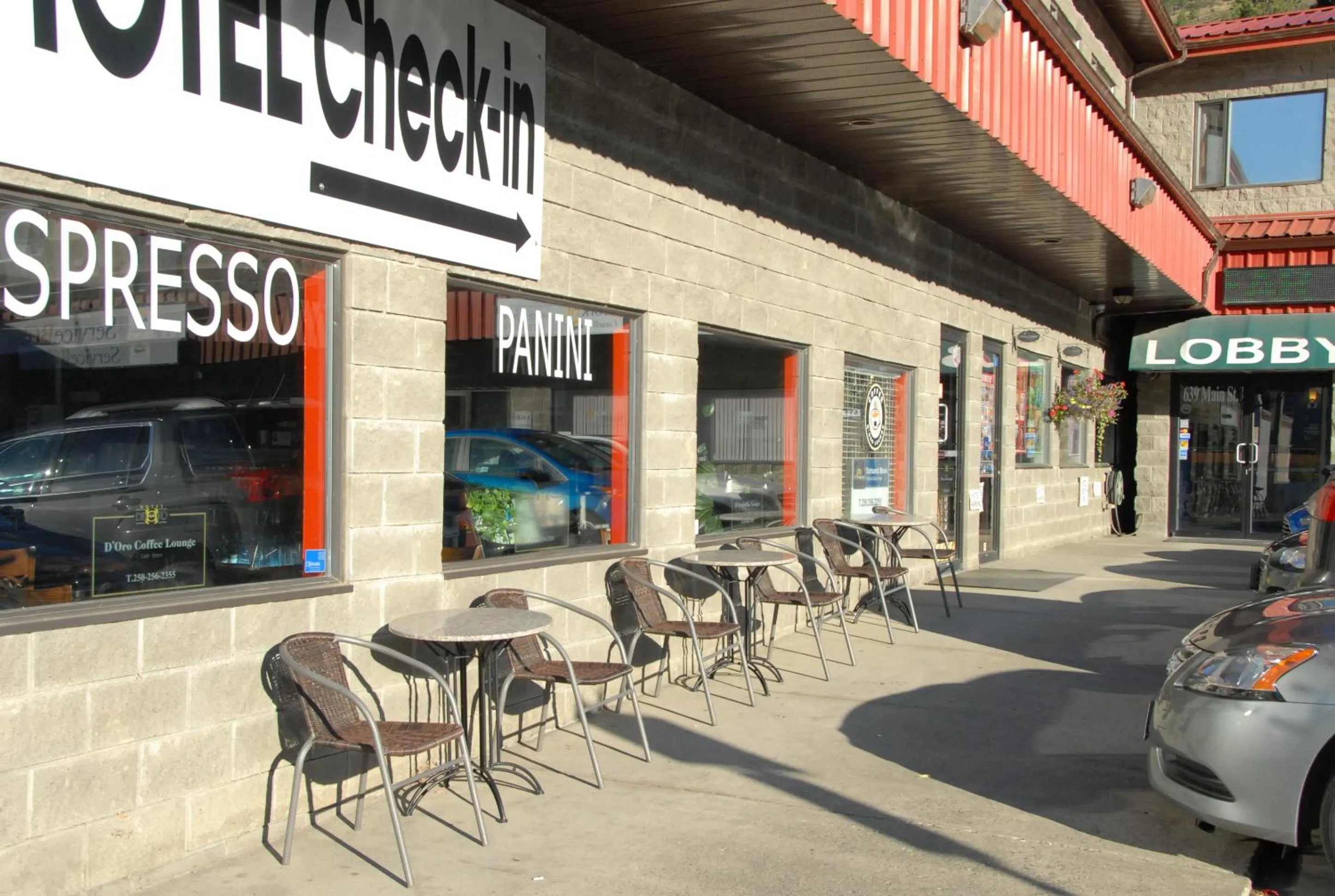 Patio in Hotel Deoro