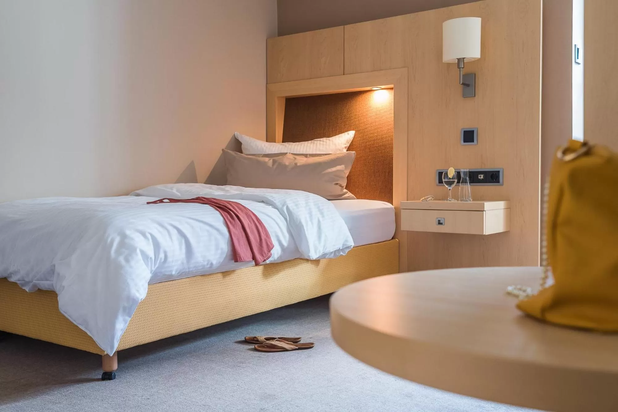 Bed in Romantik Hotel Ahrenberg