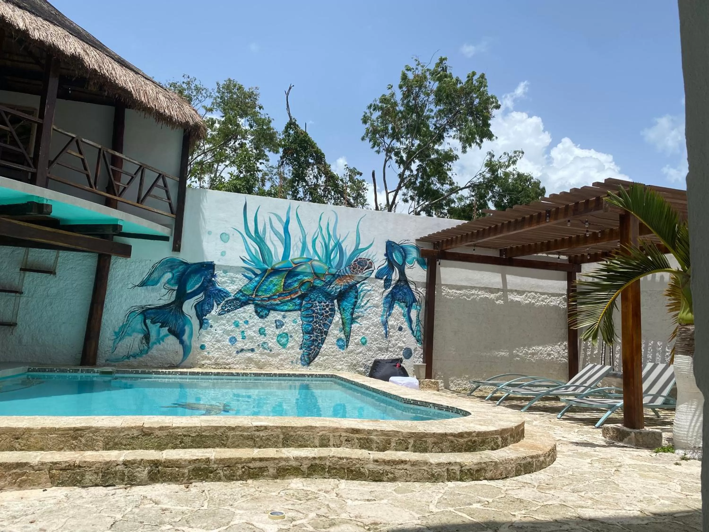 Swimming pool in Howlita Tulum - Adult Only