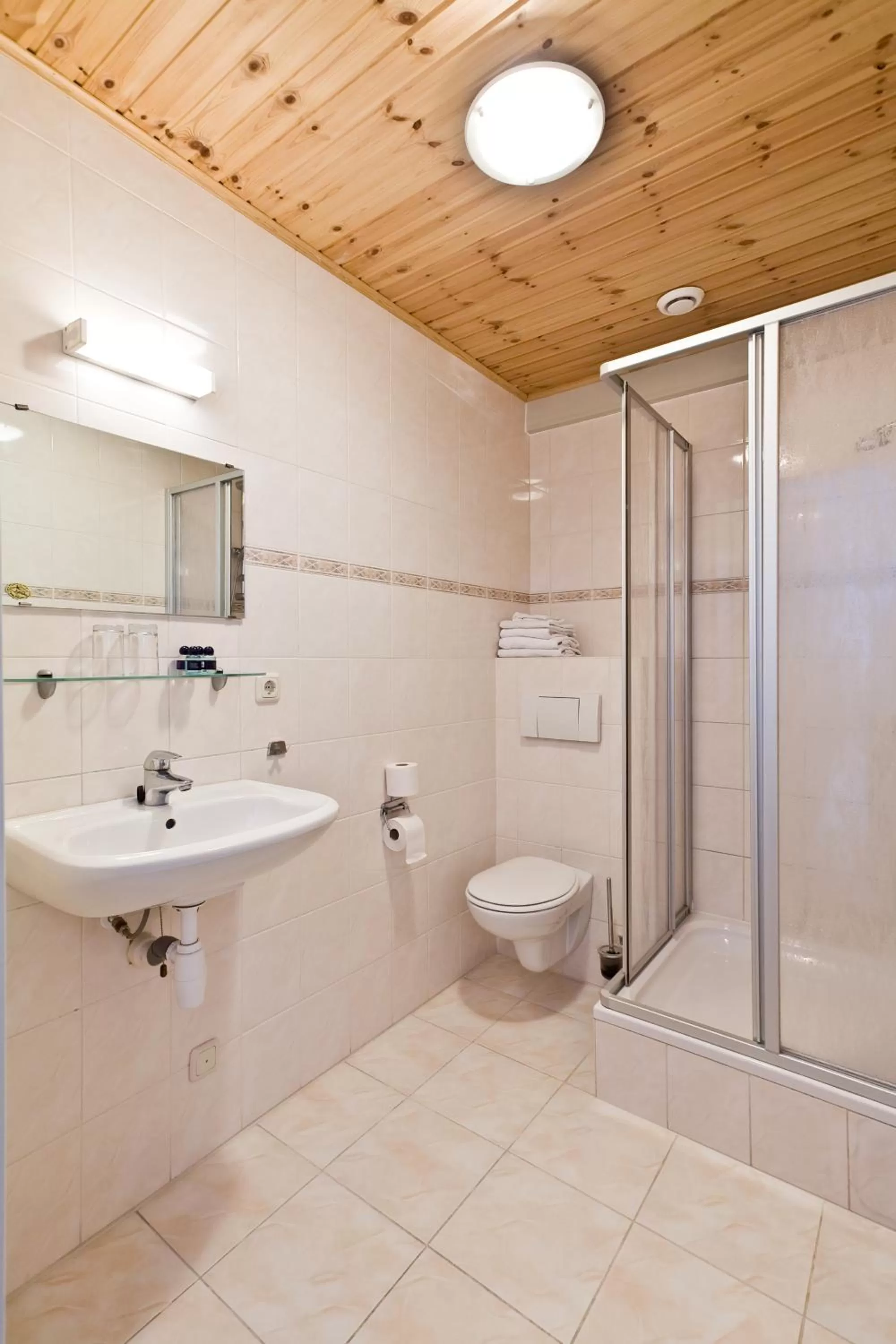 Shower, Bathroom in Hotel Verhoeven