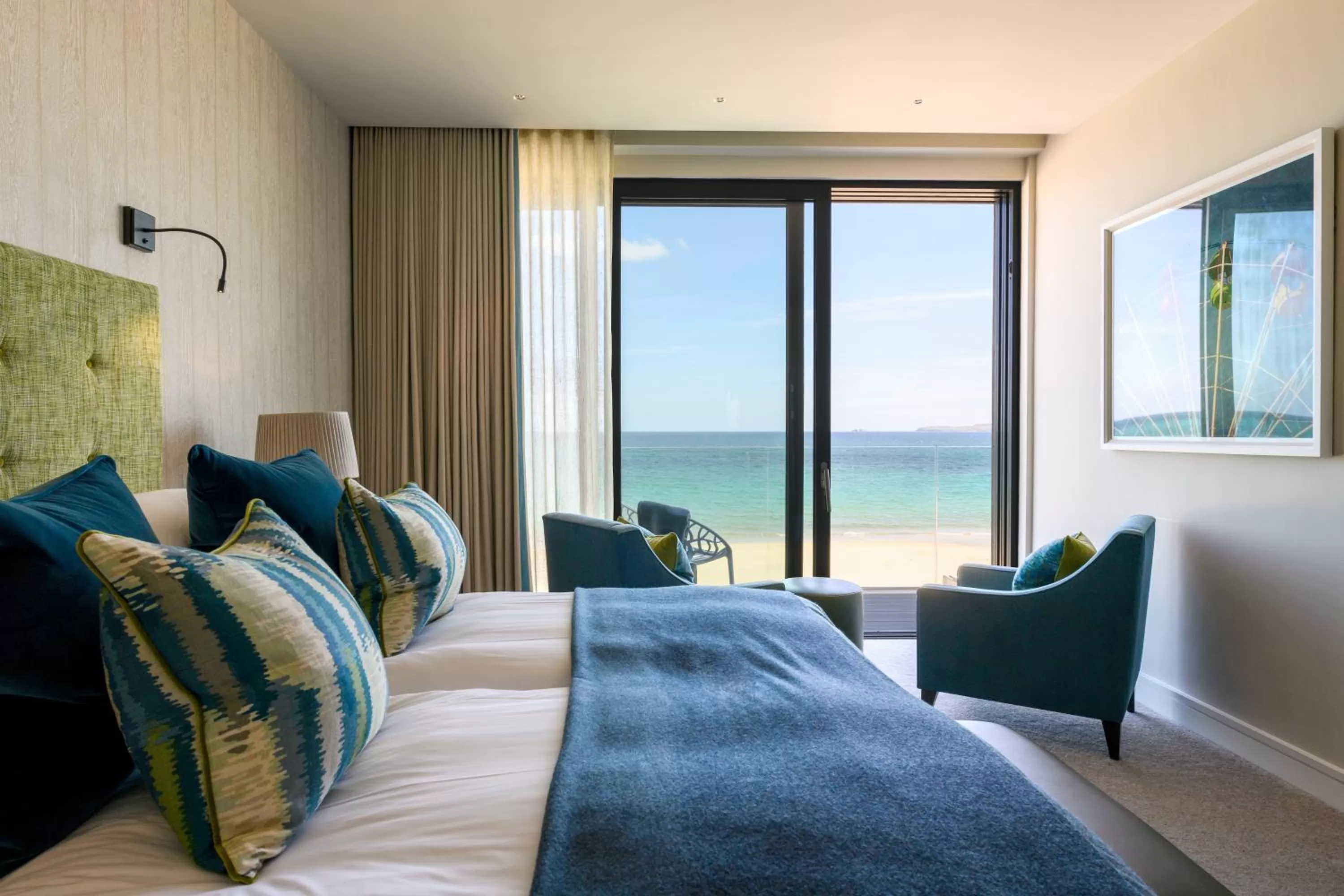 Bed in Carbis Bay and Spa Hotel