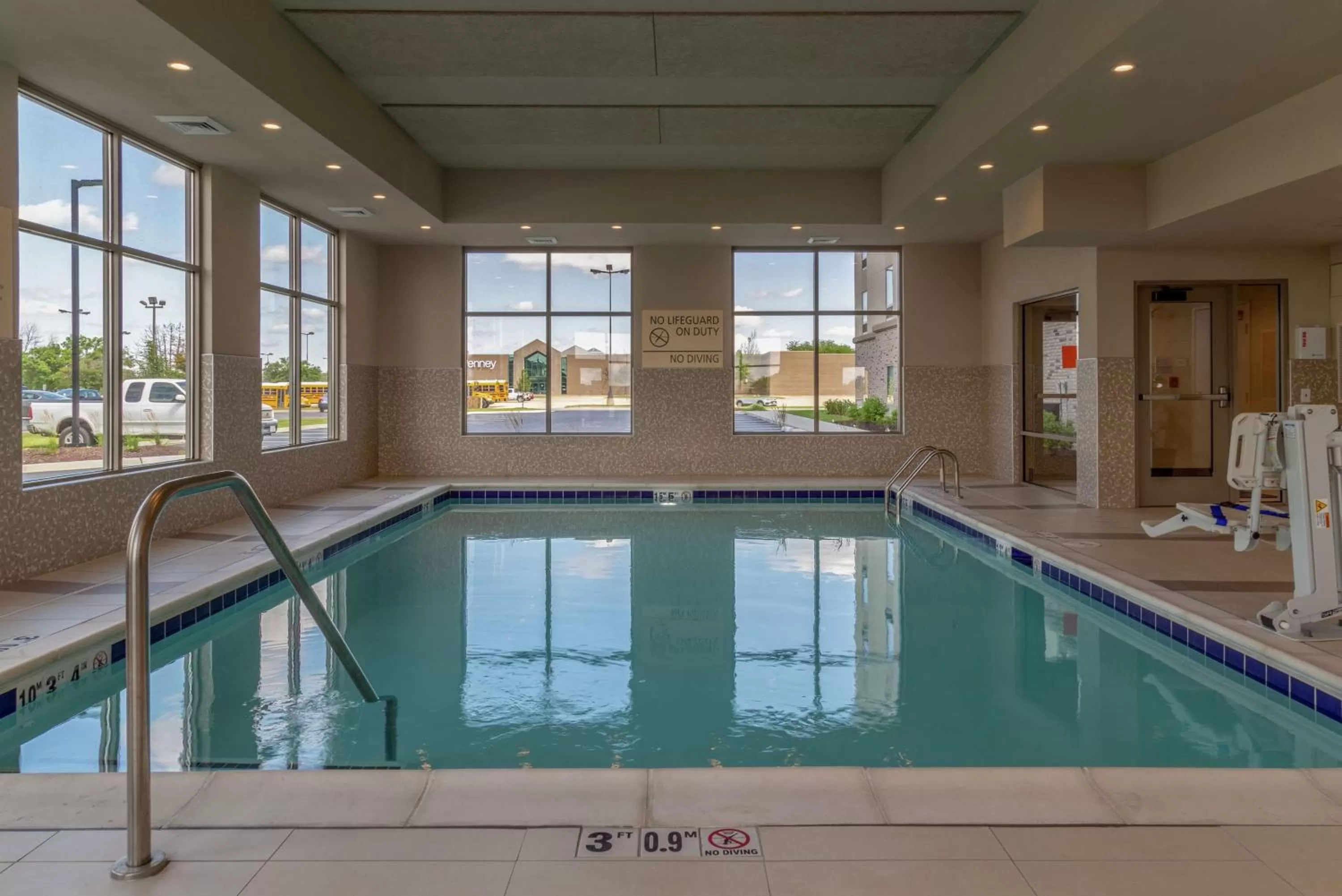 Pool view in Hampton Inn Bourbonnais Kankakee