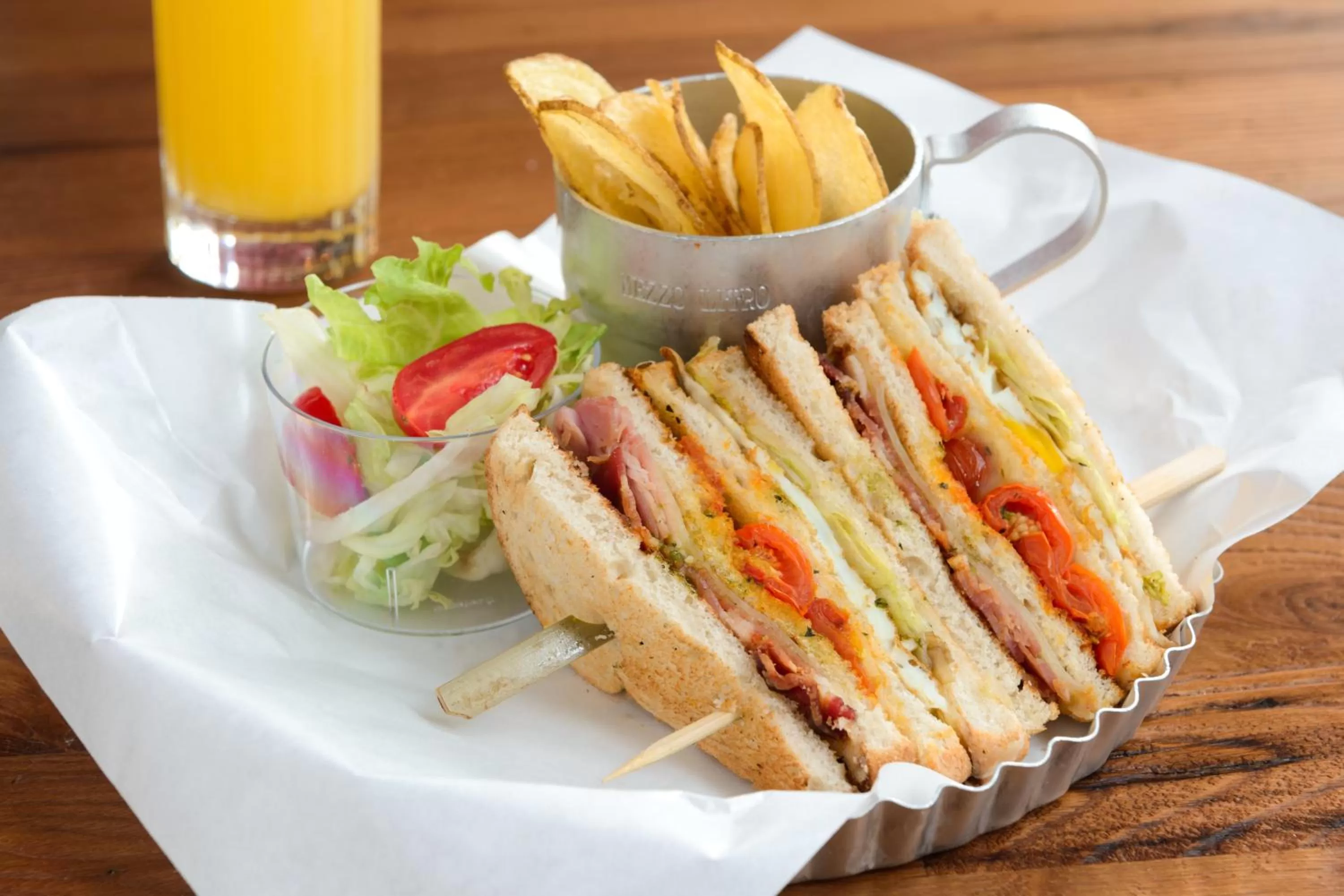 Food close-up in Windsor Hotel Milano