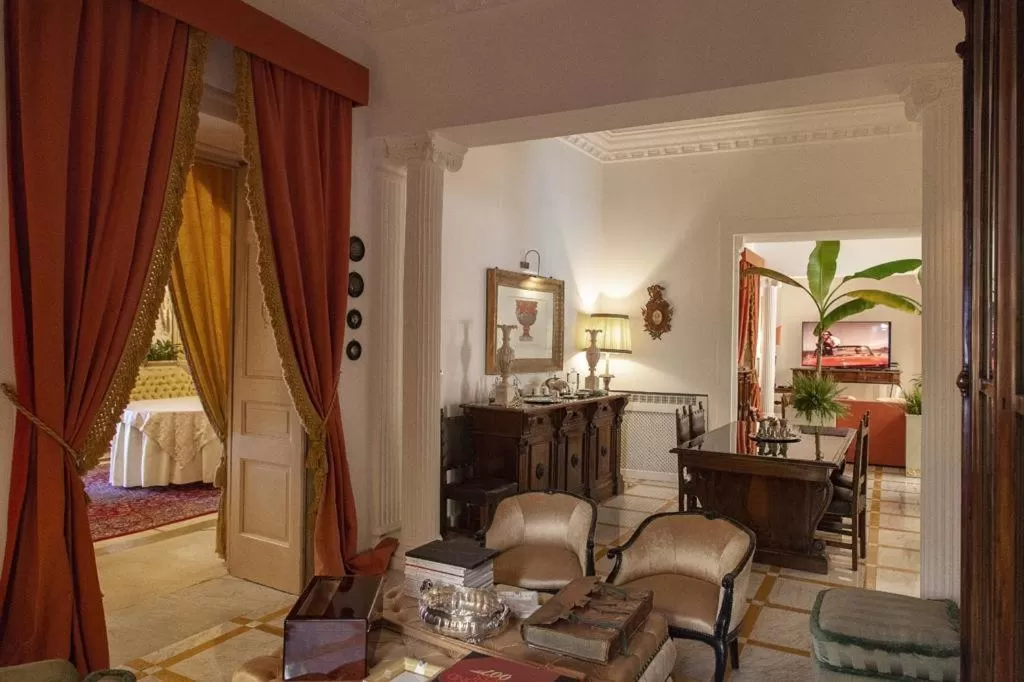 Bed in Palazzo Cherubini-Pools & Wellness