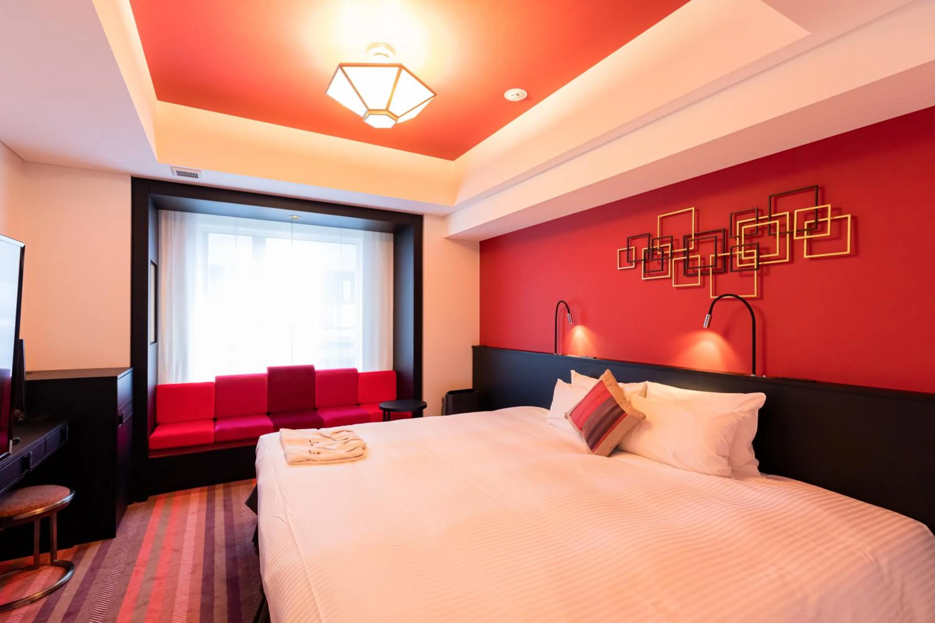 Bed in Hotel Dans Le Coeur Osaka Umeda