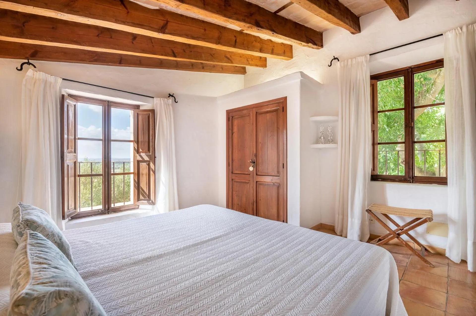 Bed in Agroturismo Son Siurana