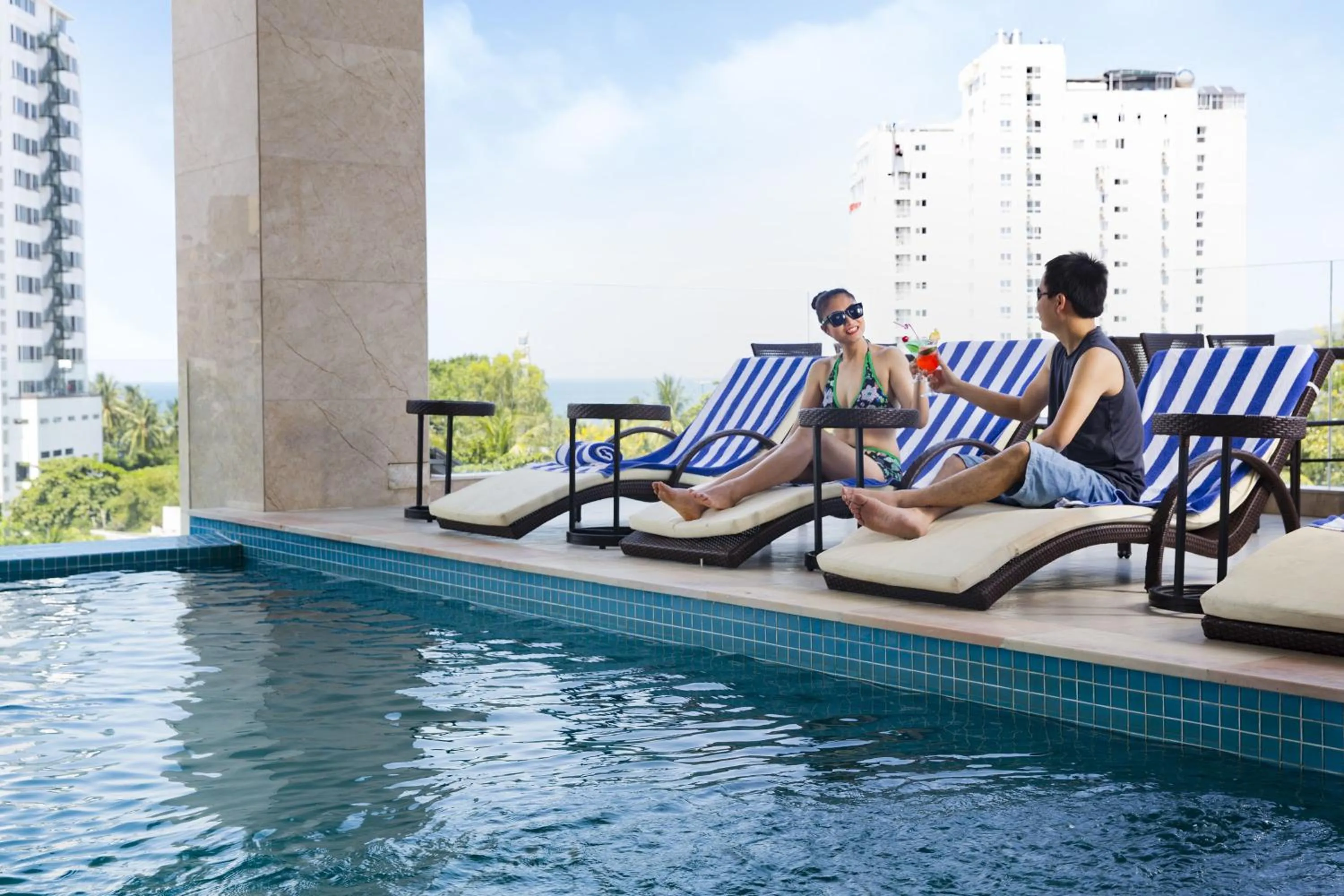 Swimming pool in Dendro Gold Hotel