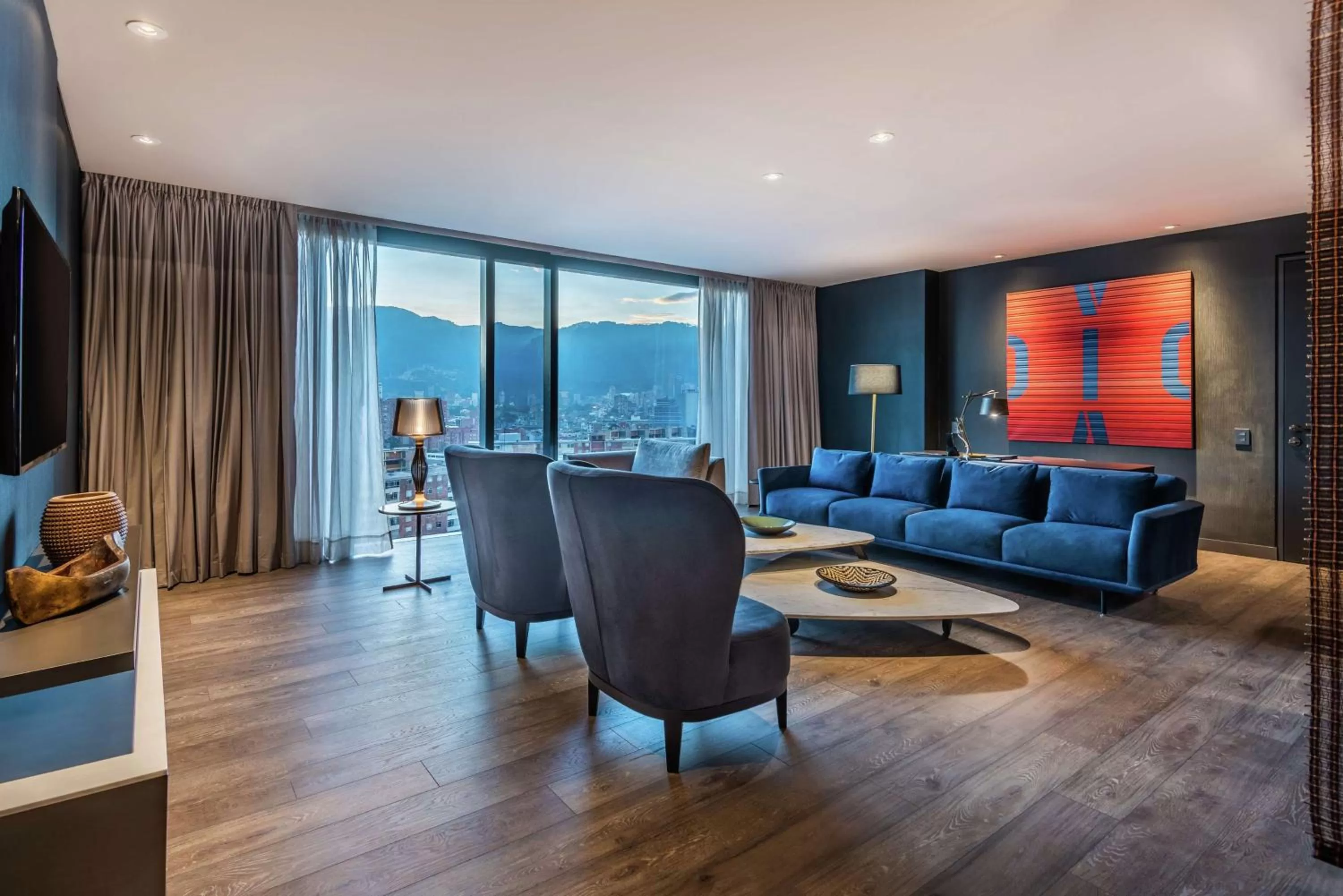 Seating area in Hilton Bogota Corferias