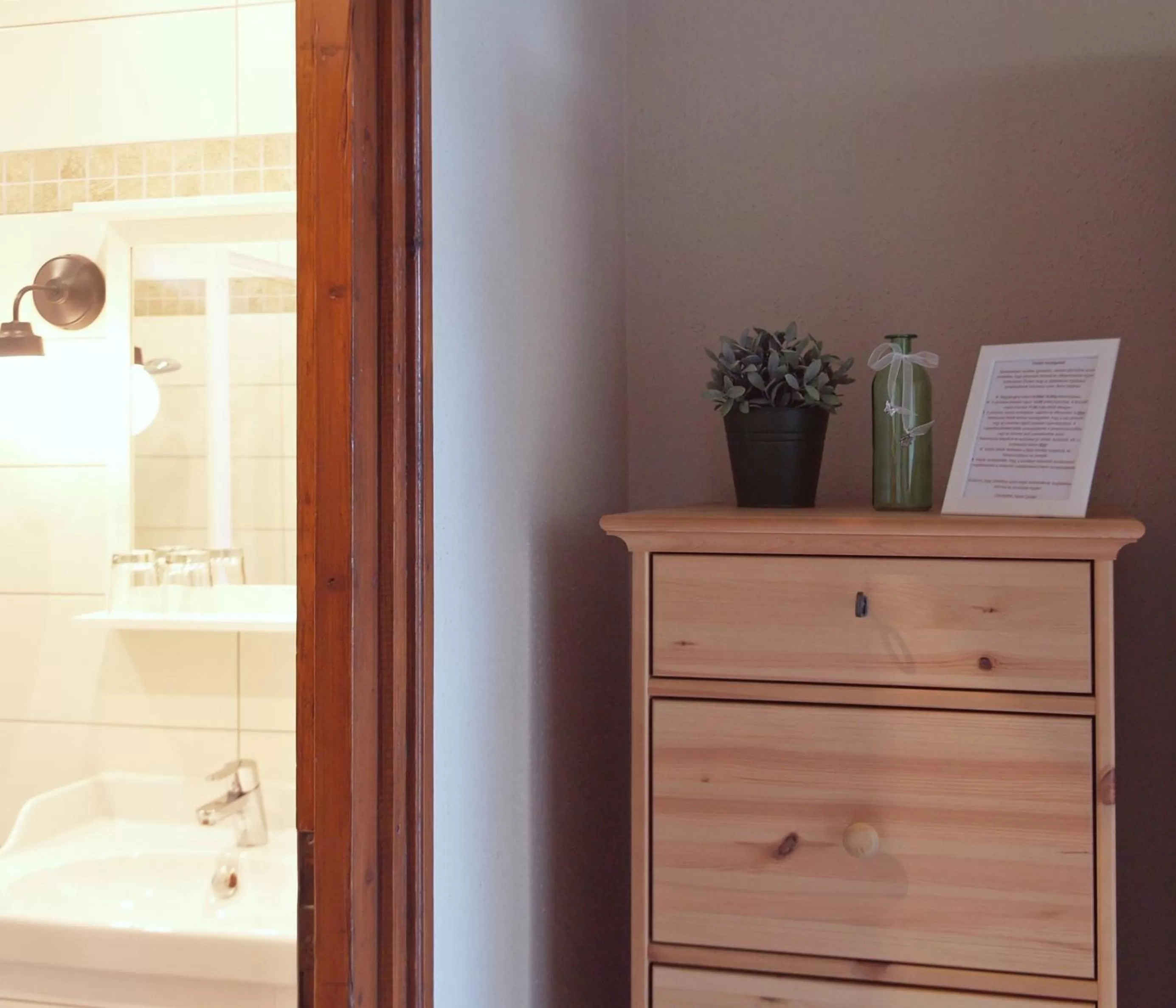 Bathroom in Huber Panzió