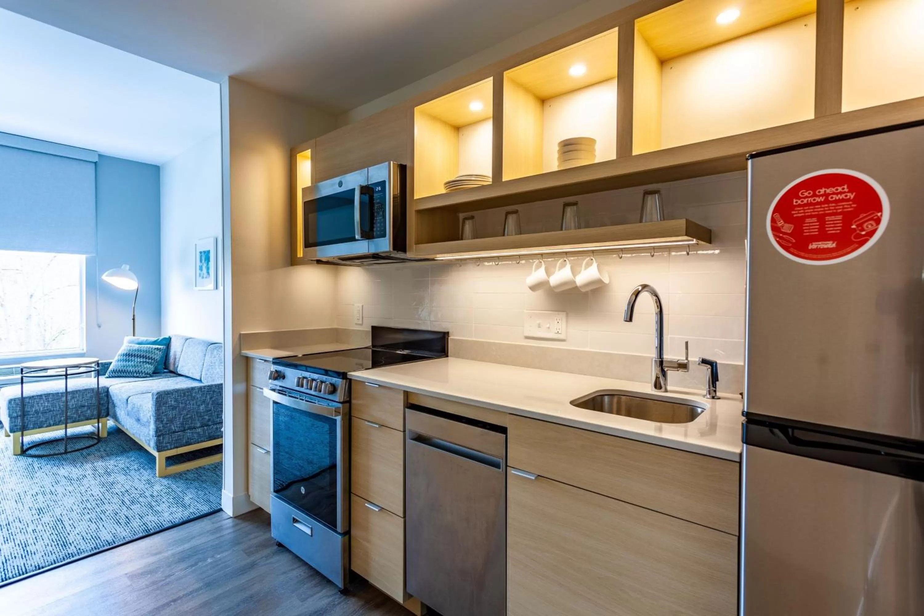 Kitchen or kitchenette in TownePlace Suites by Marriott Raleigh - University Area