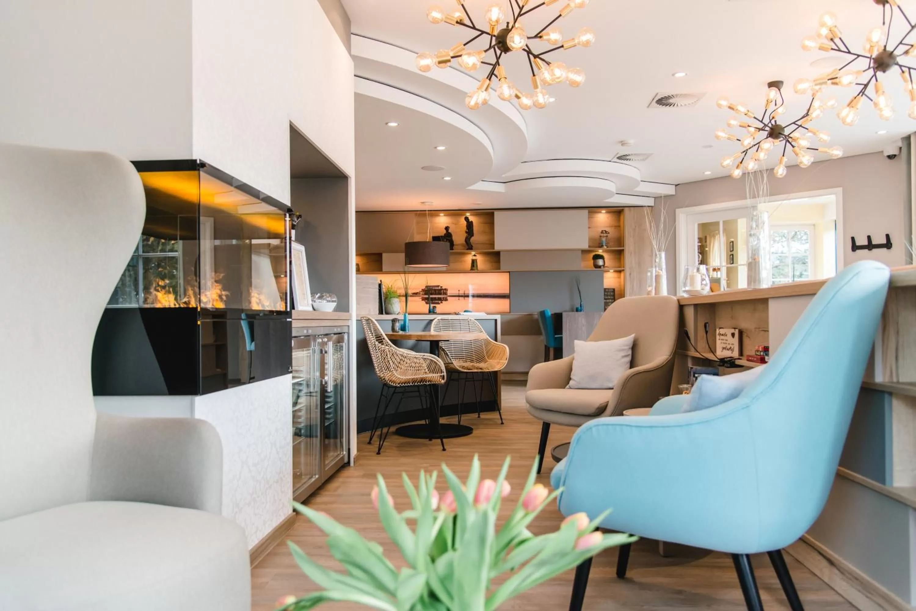 Lounge or bar in Hotel Landhaus an de Dün