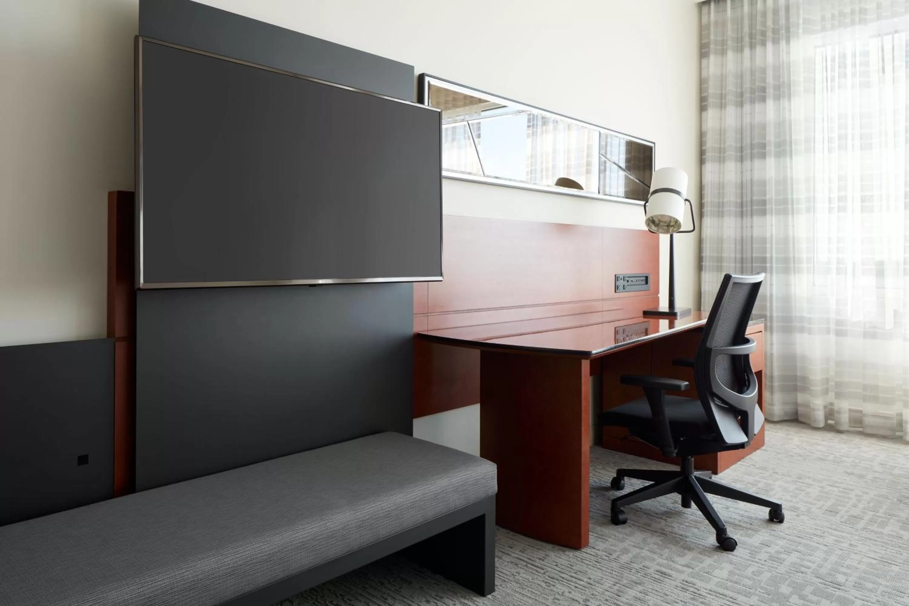 Photo of the whole room in Marriott Montreal Airport In-Terminal Hotel