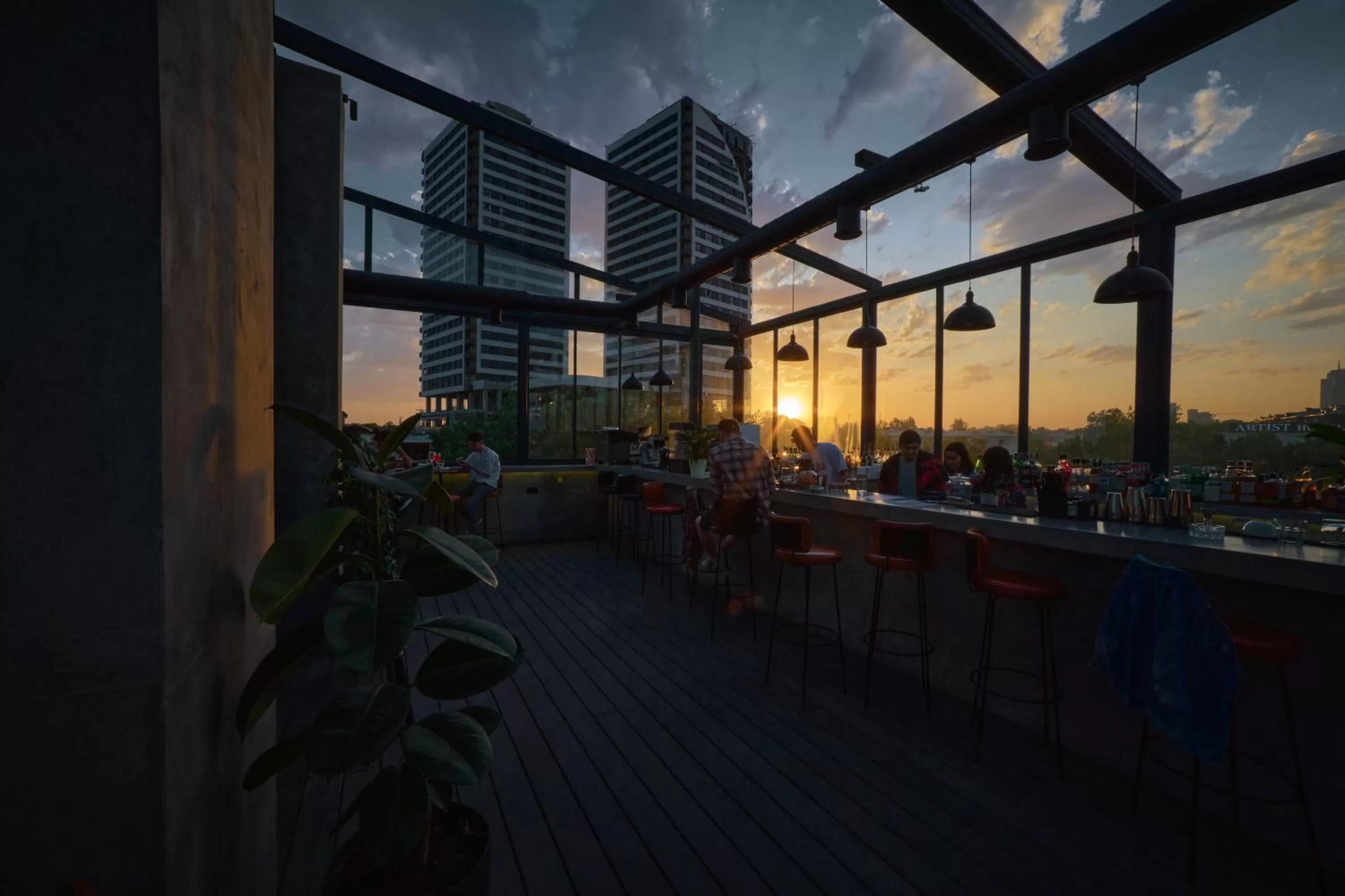 Balcony/Terrace, Restaurant/Places to Eat in Sapiens Hotel