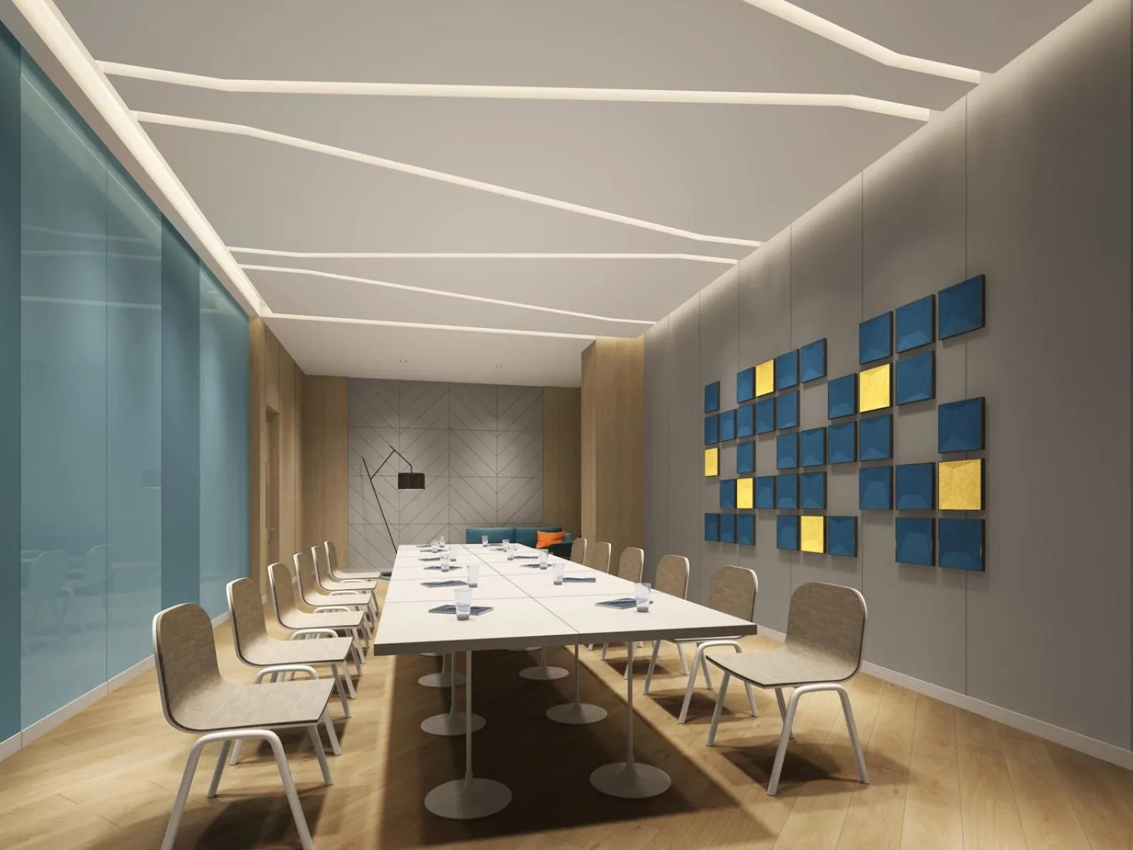 Meeting/conference room in Holiday Inn Express Lanzhou Jianlan, an IHG Hotel