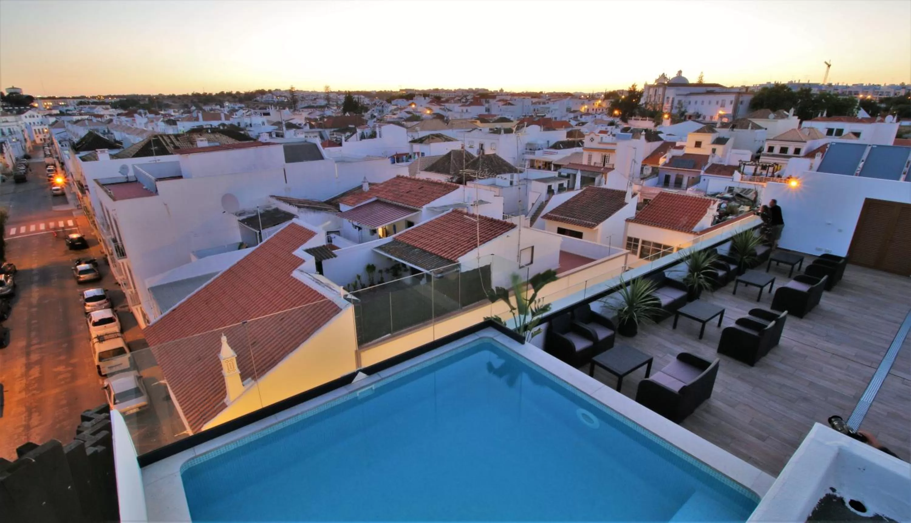 Pool view in Authentic Tavira Hotel