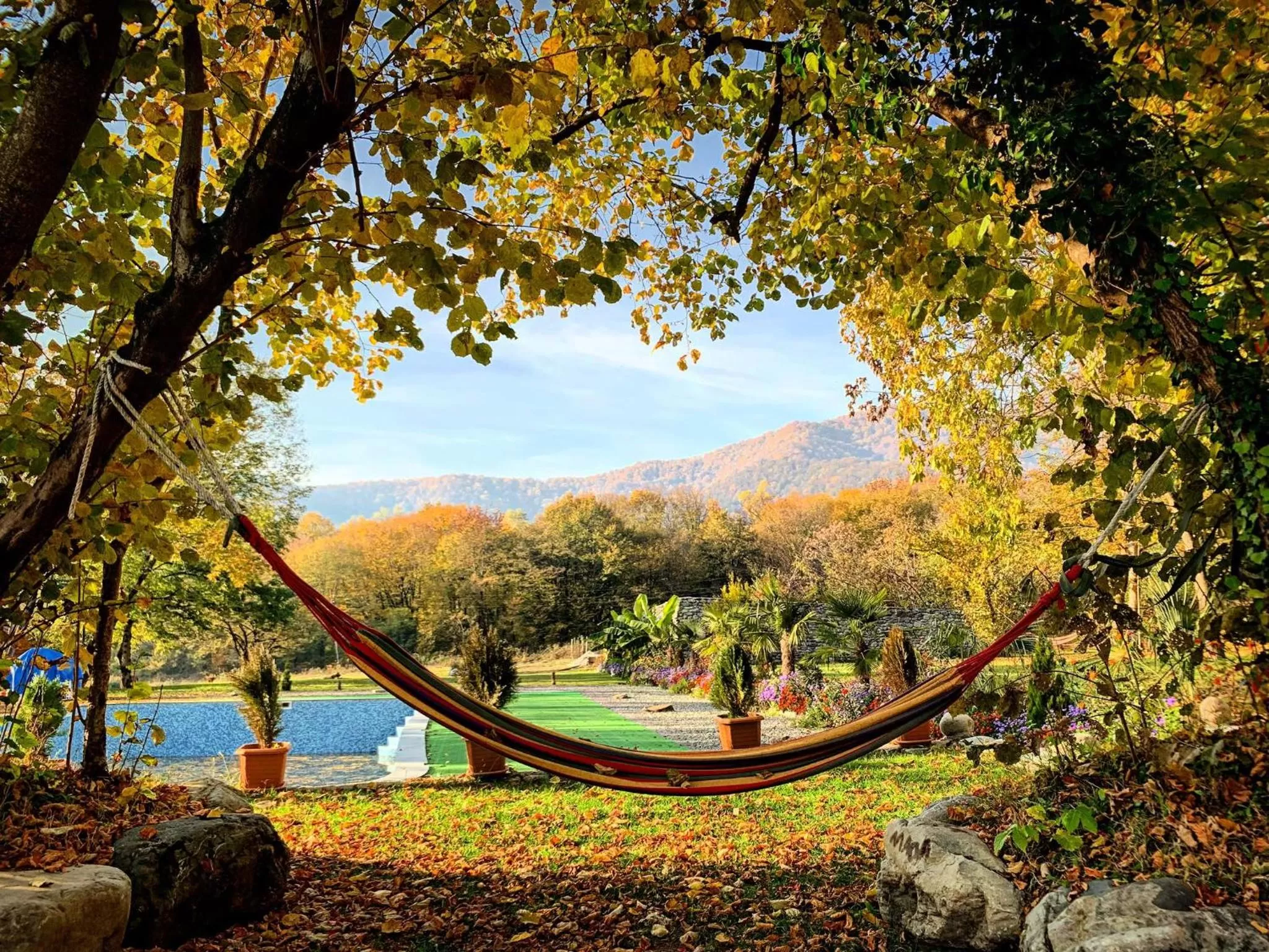 Garden in Royal Palace Hotel, Lagodekhi
