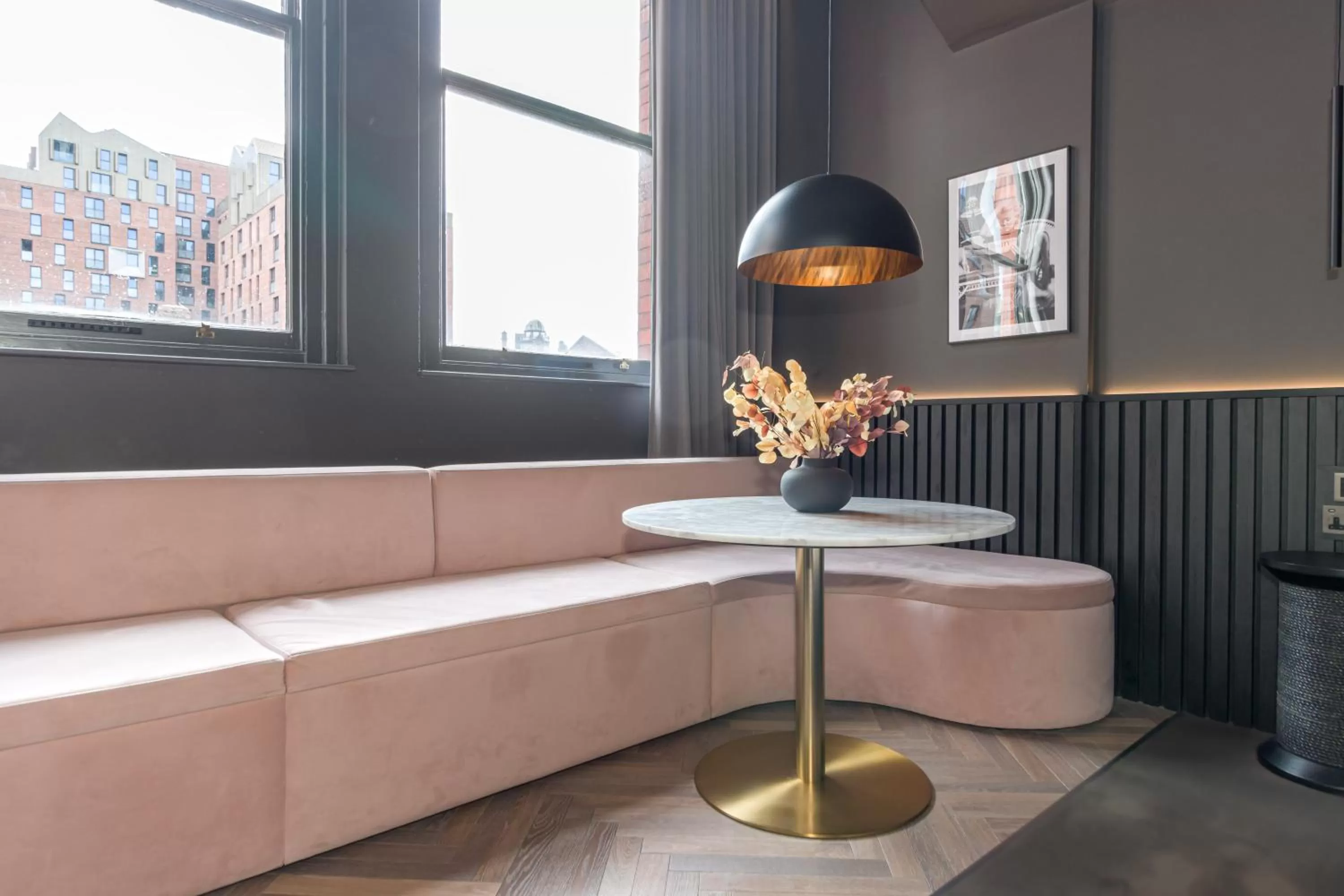 Seating area in Velvet Hotel Manchester, WorldHotels Crafted