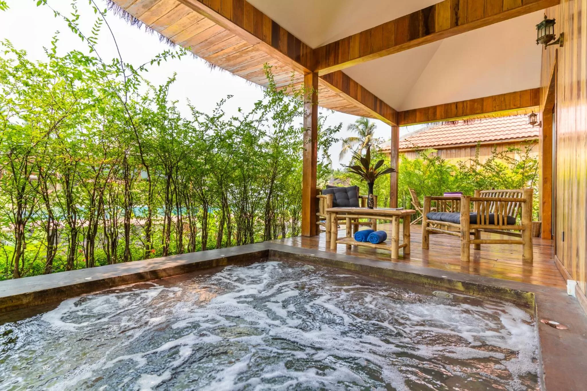 Balcony/Terrace in Authentic Khmer Village Resort