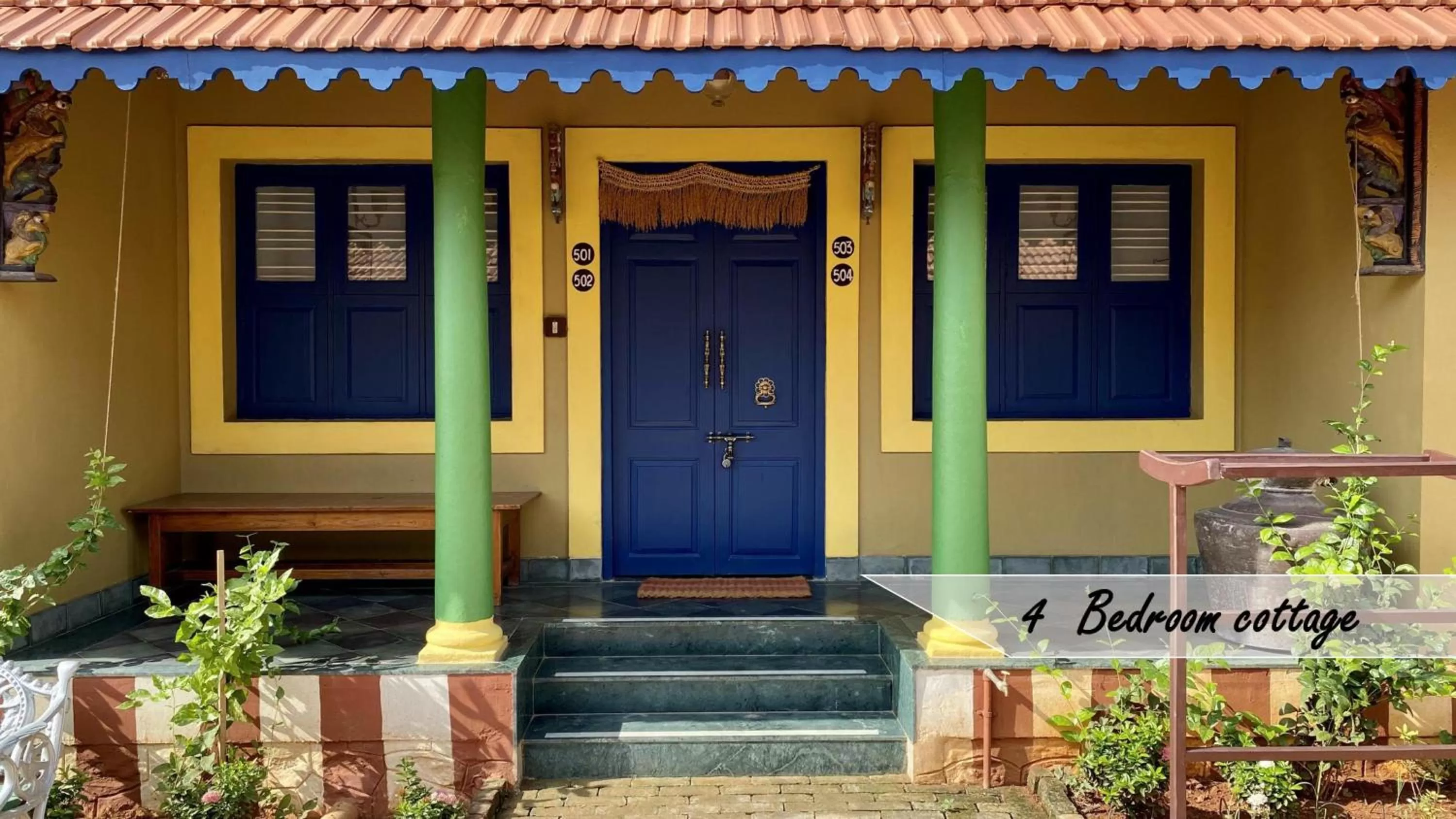 Decorative detail in Marutham Village Resort