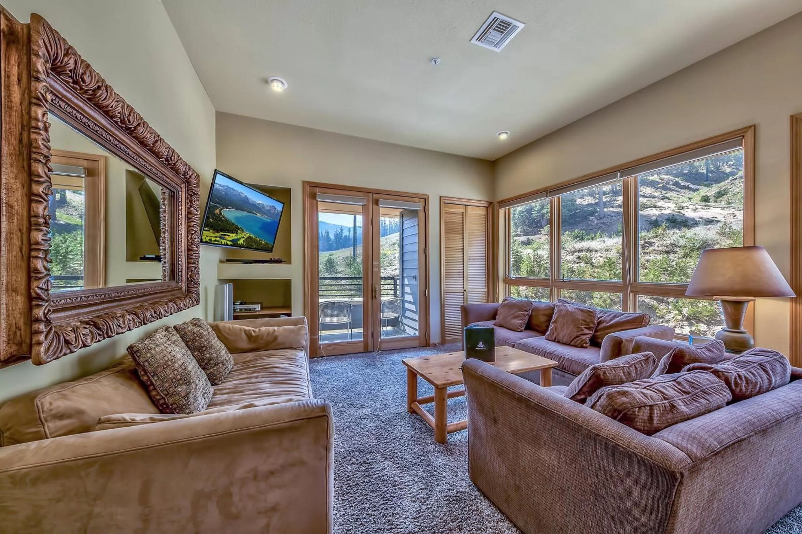 Living room in Kirkwood Mountain Resort by Vail Resorts