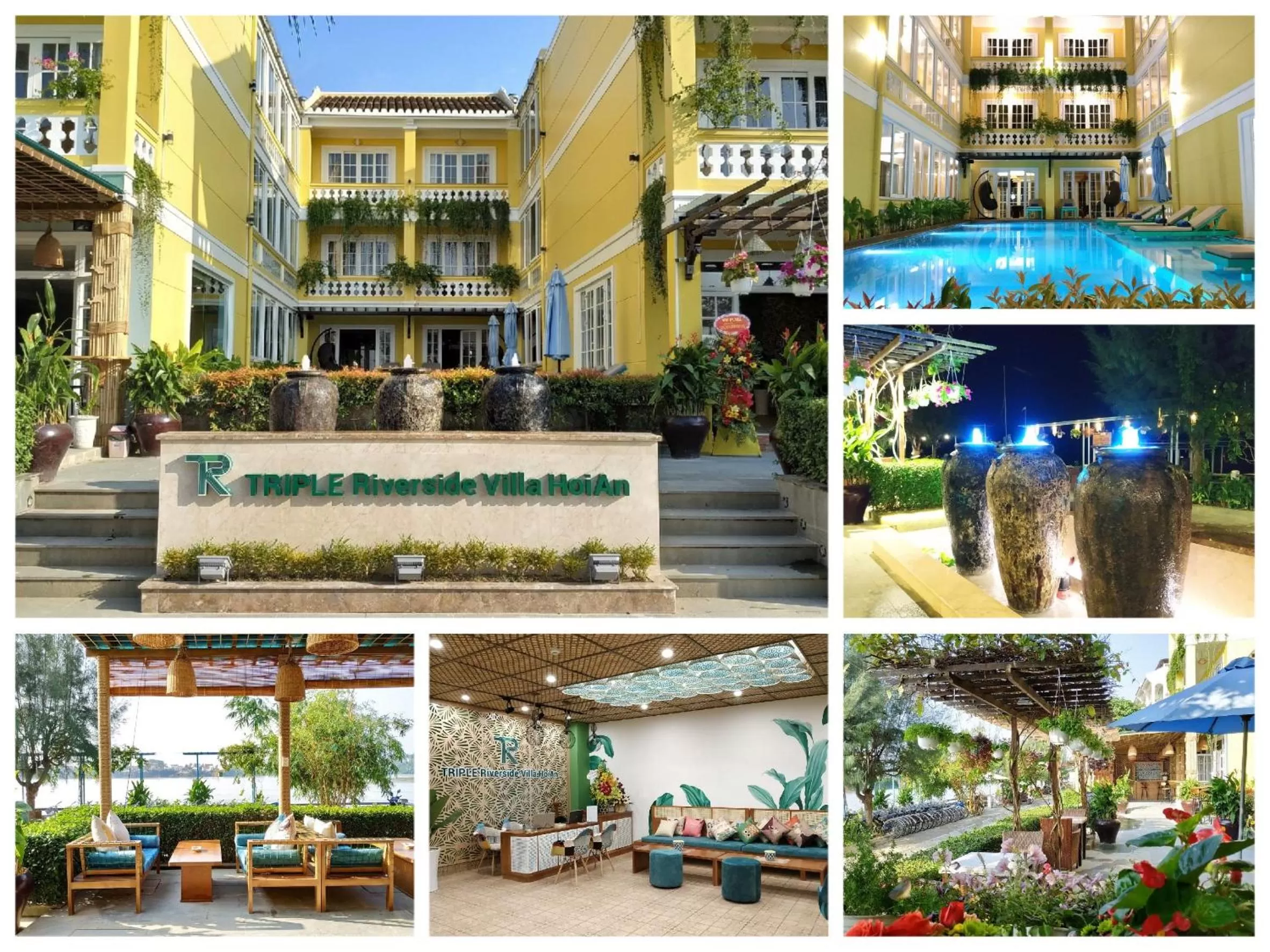 Property building in TRIPLE Riverside Villa Hotel HoiAn