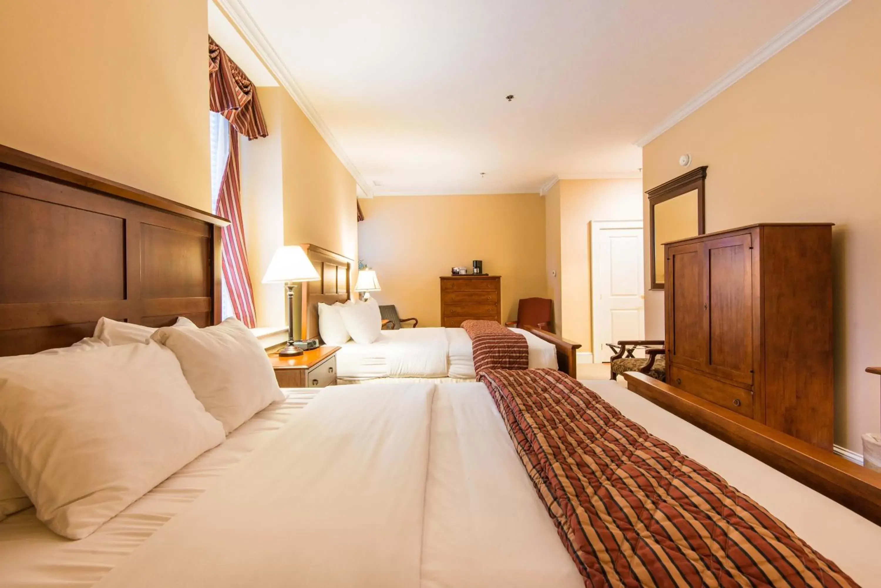 Queen Room with Two Queen Beds in Fort Harrison State Park Inn Queen Room with Two Queen Beds in Fort Harrison State Park Inn
