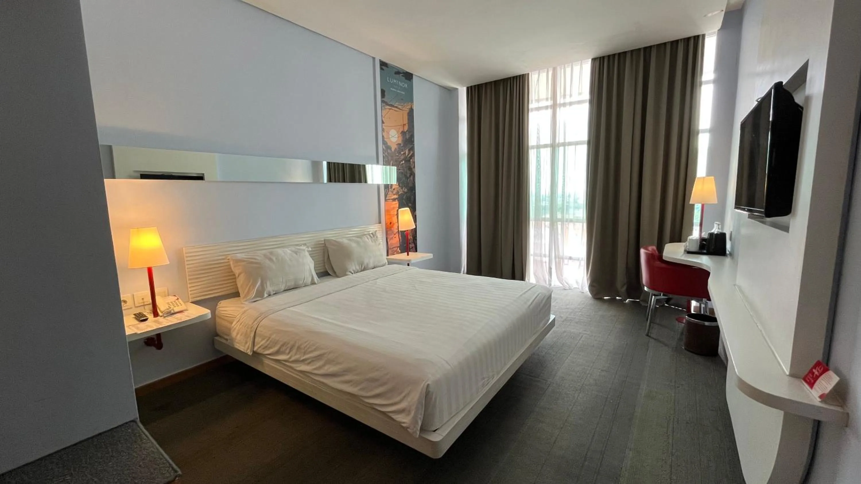 Bedroom, Bed in Luminor Hotel Metro Indah Bandung - Free Breakfast - Free Exclusive Gym - Free Aesthetic Afternoon Tea or Coffee