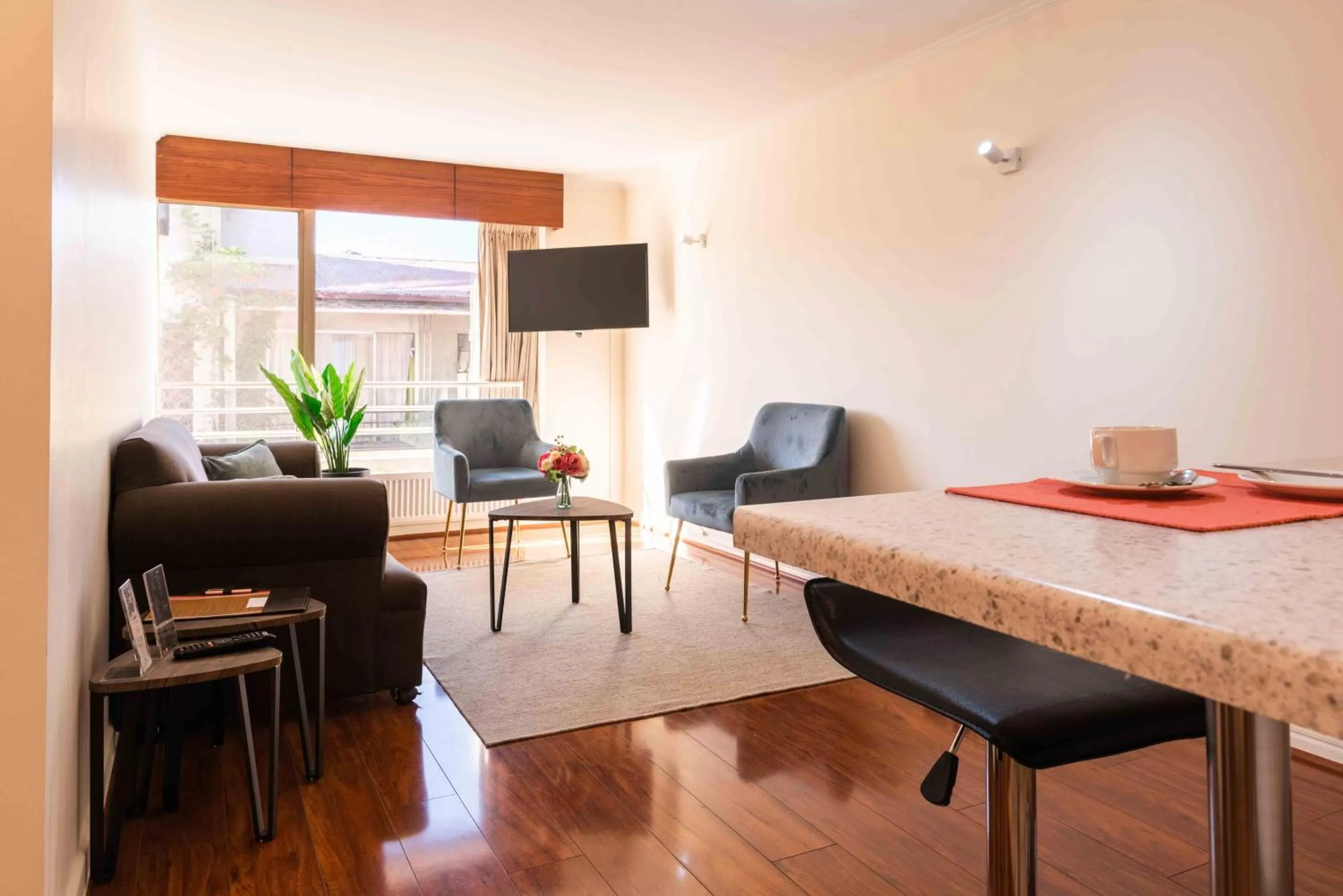 Living room in MR Apart Providencia (ex Apart Neruda)