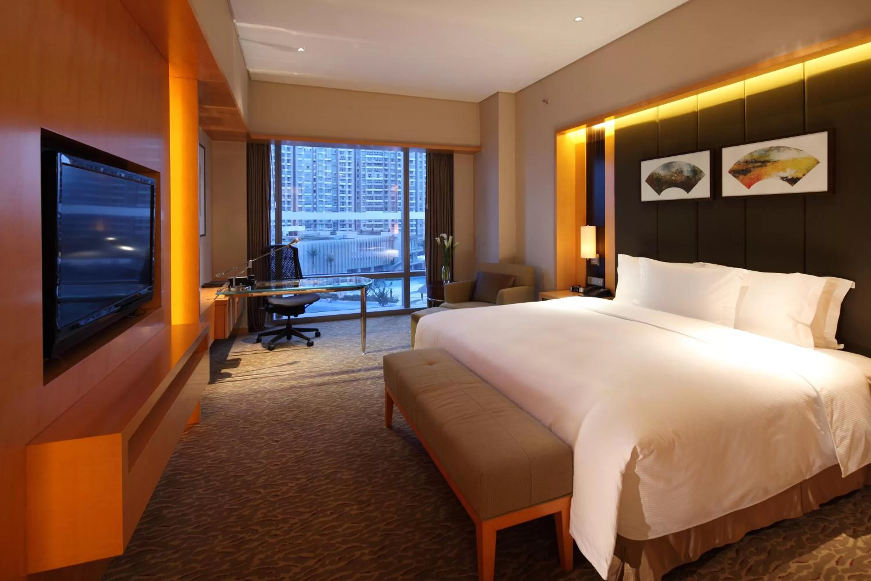 Bed in Hilton Nanjing Riverside
