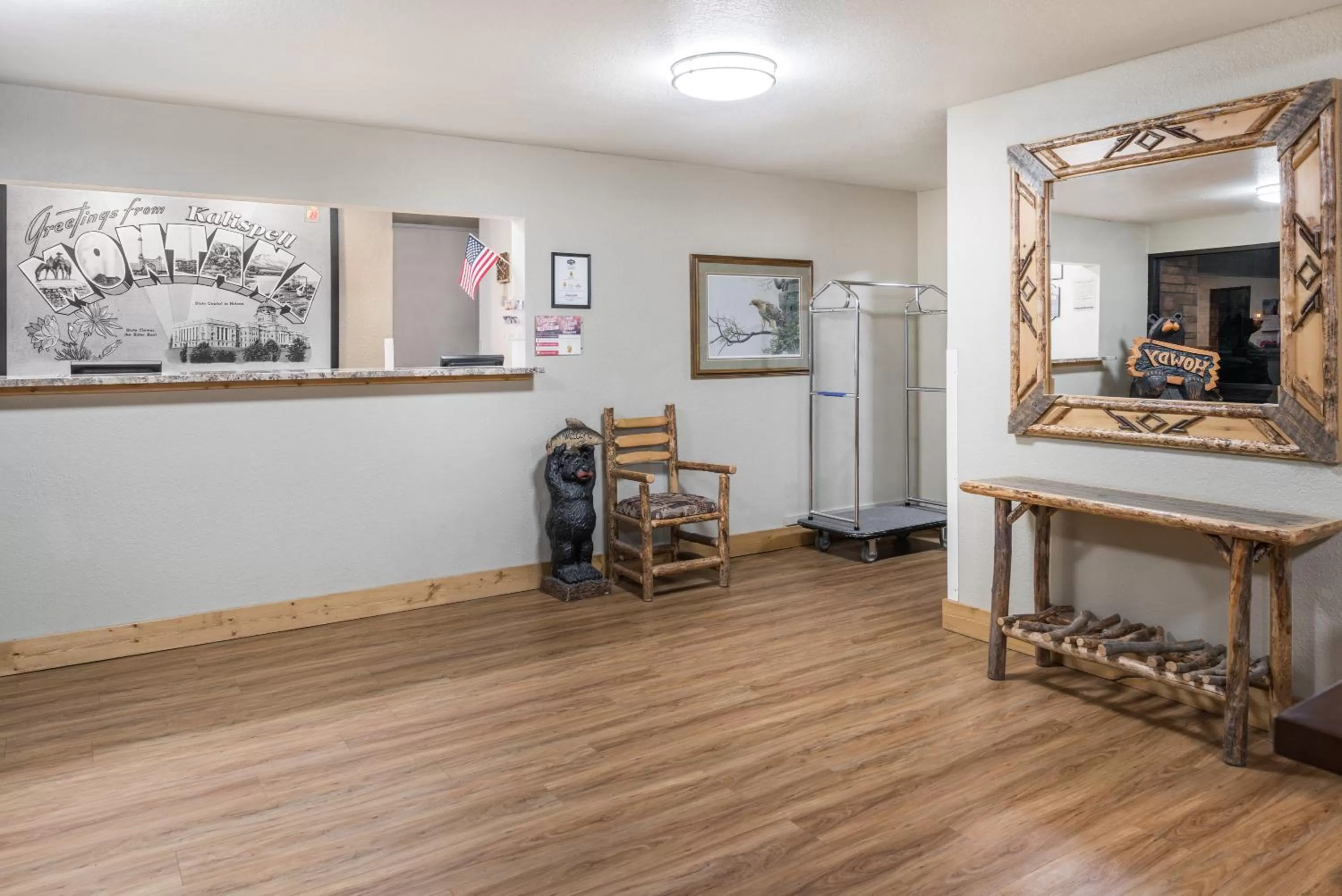 Lobby or reception in Super 8 by Wyndham Kalispell Glacier National Park