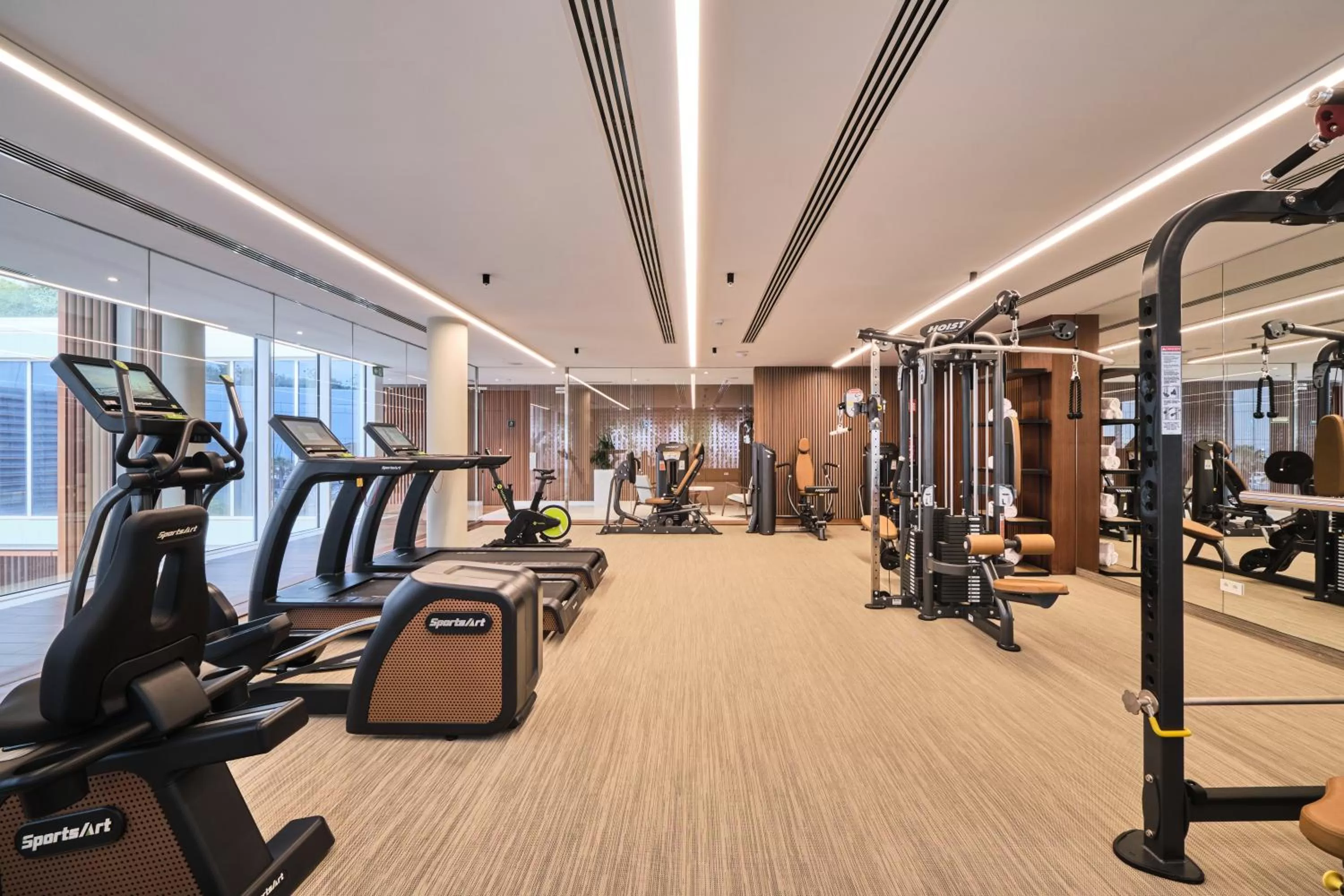 Fitness centre/facilities in Hotel Marina Badalona