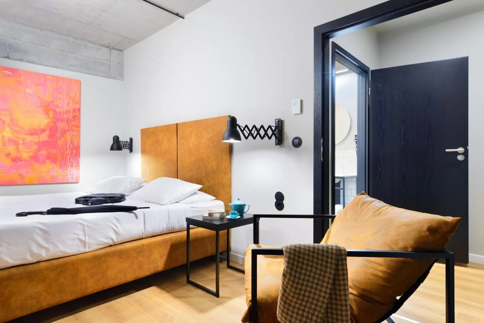 Bed in ARCHE Dwór Uphagena Gdańsk