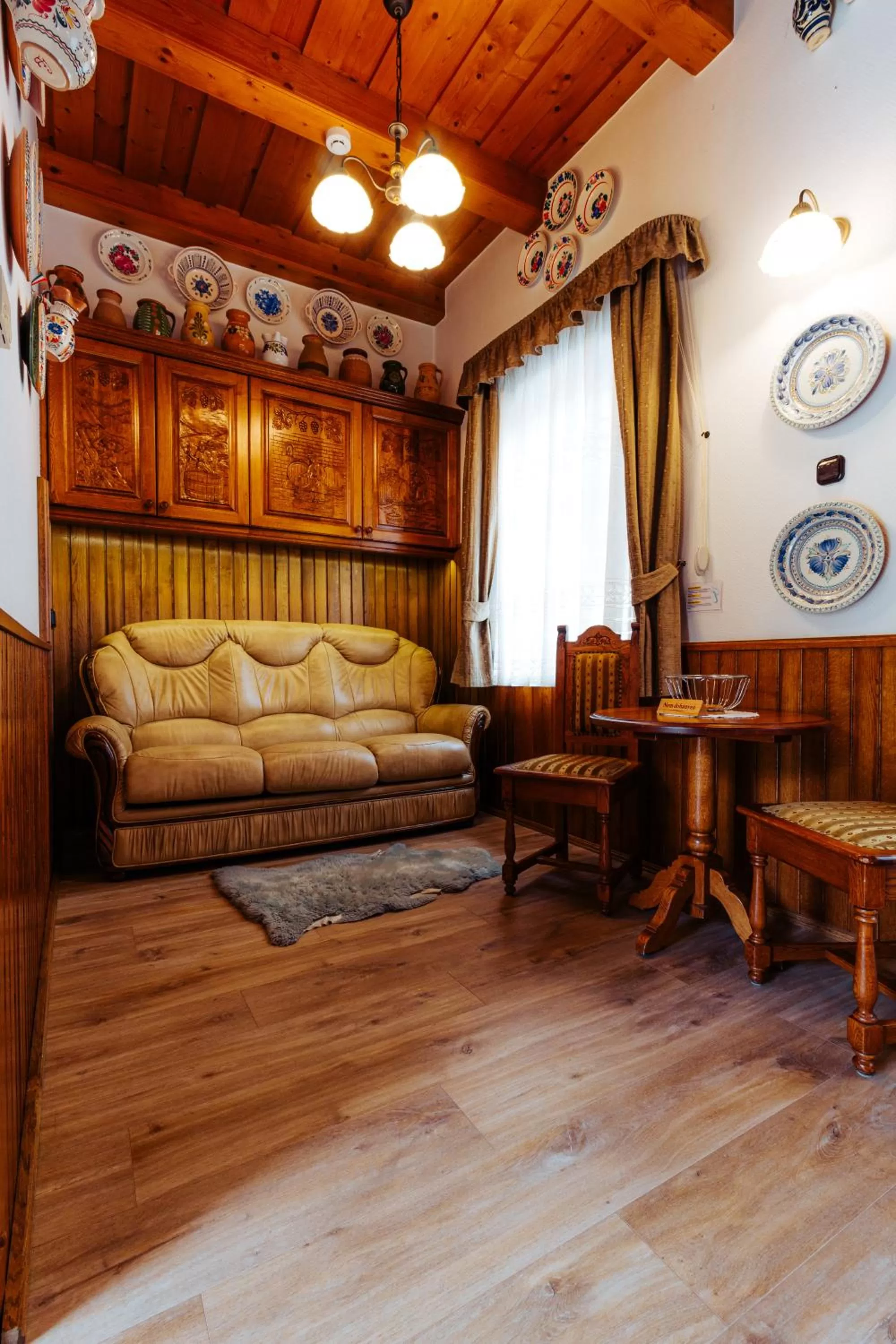 Seating area in Kulacs Csarda Panzio